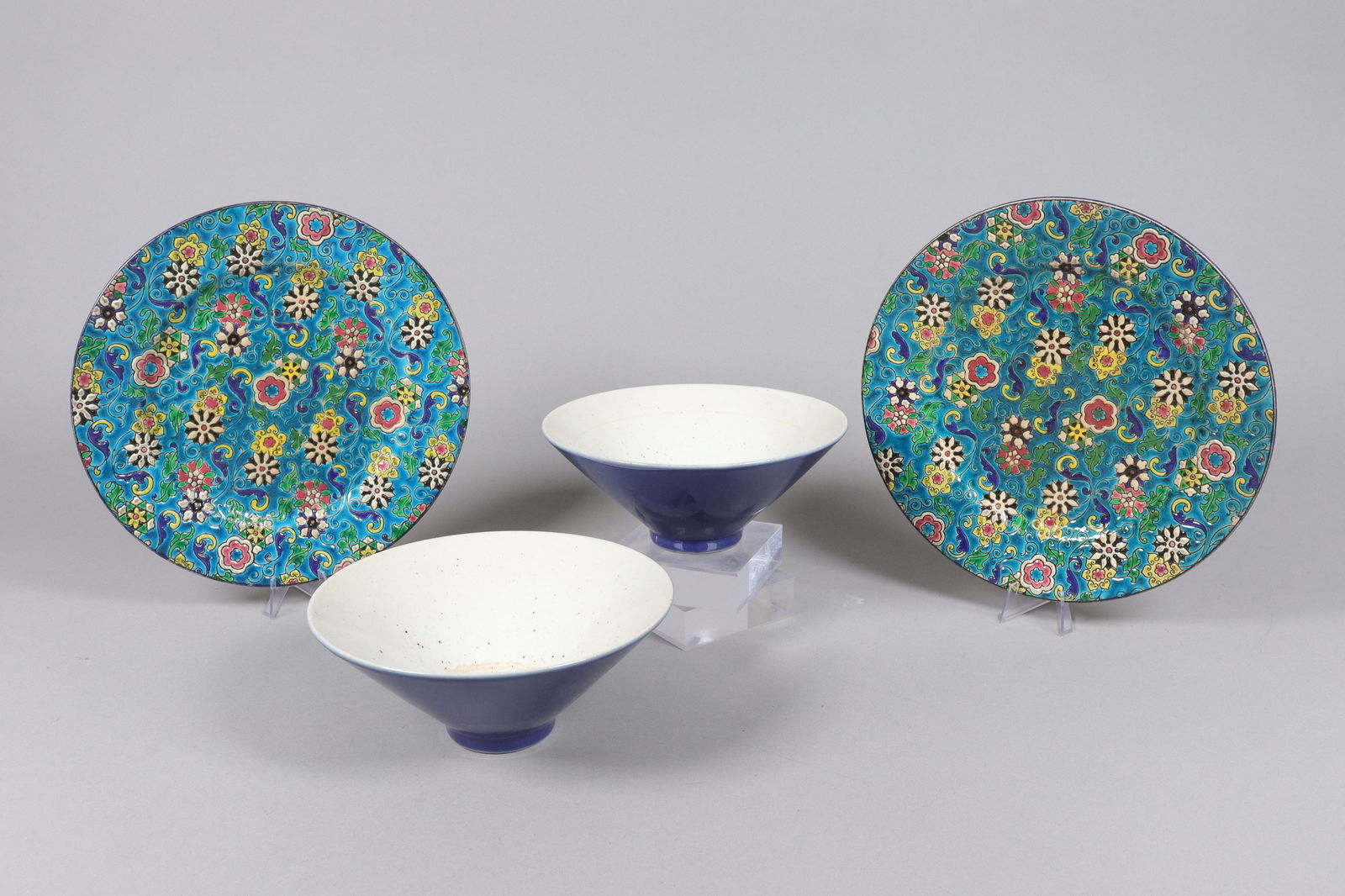 Lots fine porcelains: Lots fine porcelains. Some are antique Longwy, made in France.