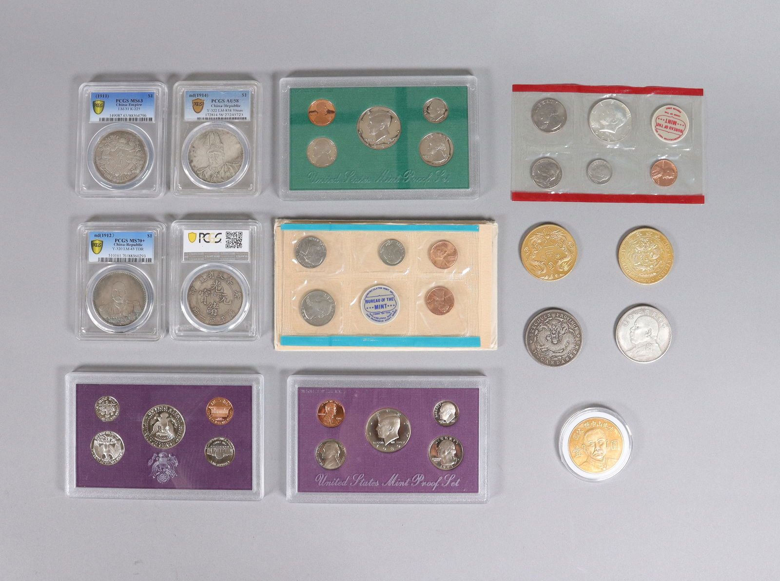 Lots estate coins ungraded: Lots estate coins, ungraded or did not authenticate. Came from an estate. All sales are final, no return. We do not guarantee any grading, material, age, engraving, markings, or authenticity.