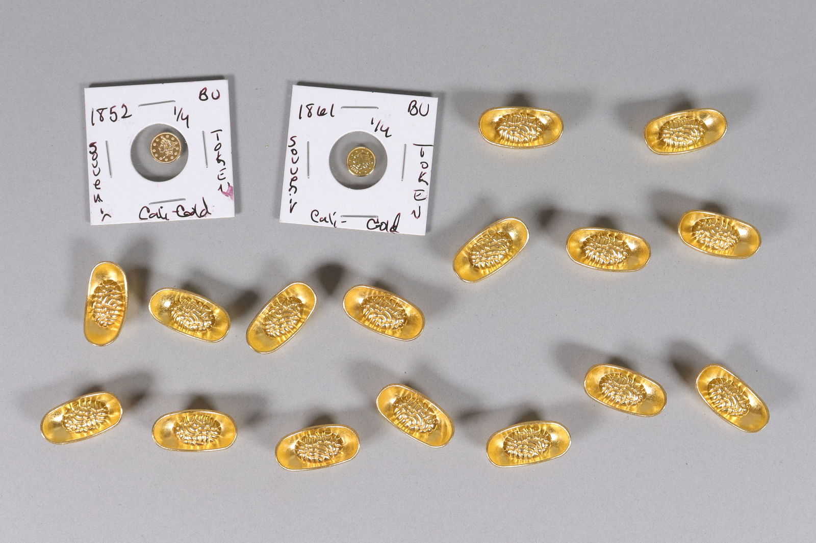 Lots ingots ungraded: Lots ingots ungraded, we do not guarantee any grading, engraving, carving, material and age. All sales are final, no return.