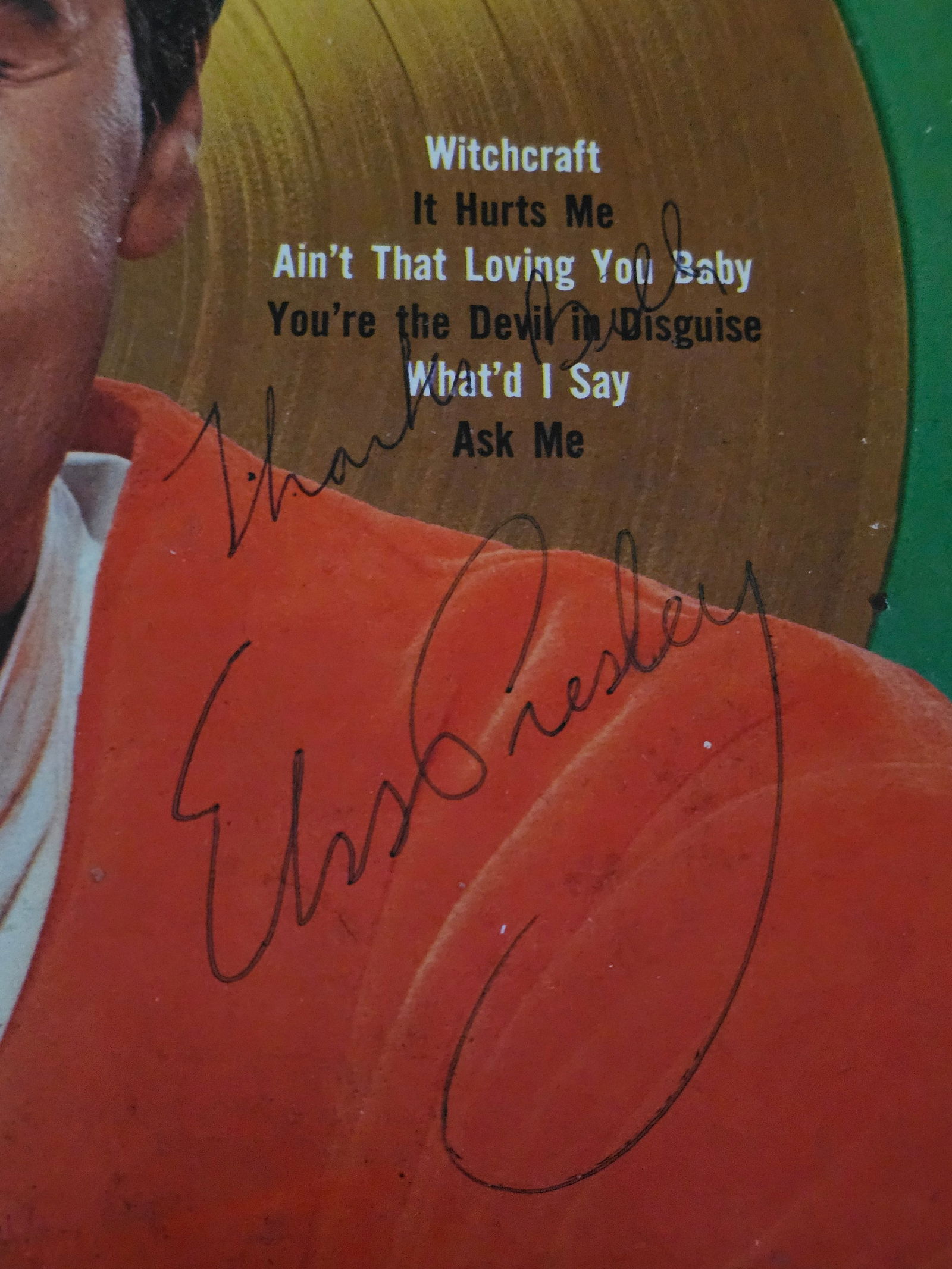 Authentic Elvis Presley signed vinyl cert - 3