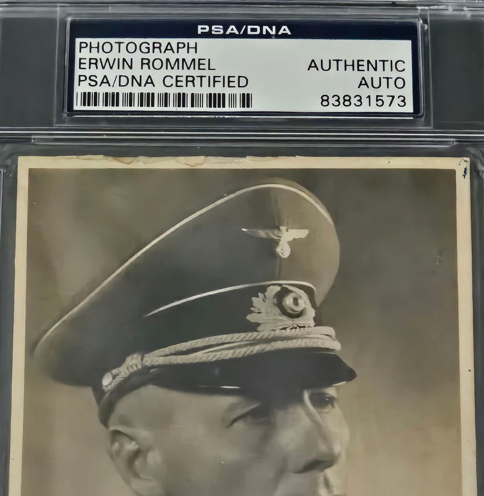Adolf Hitler hand signed important war document PSA - 10