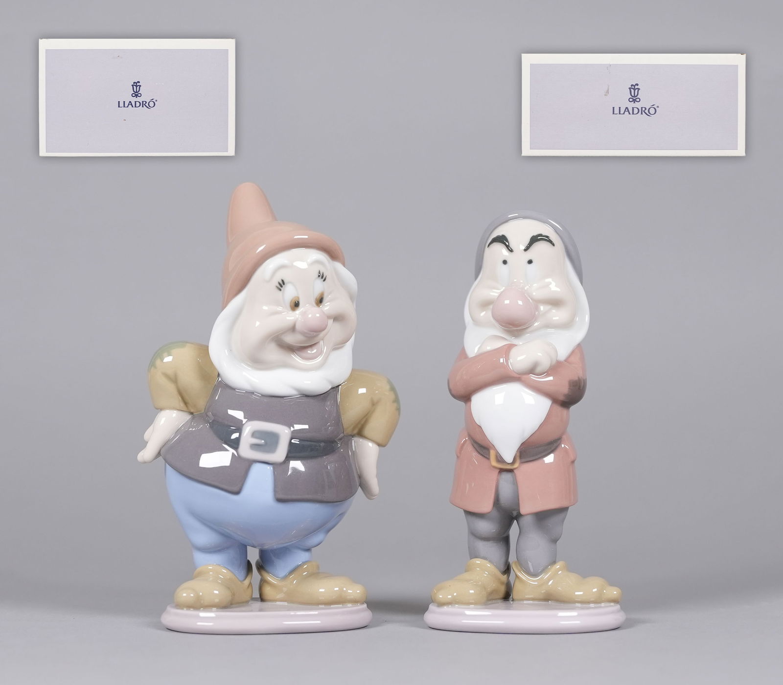 2 Disney Lladro with box: 2 Disney Lladro with box. H: 4.8" x W: 5.1."