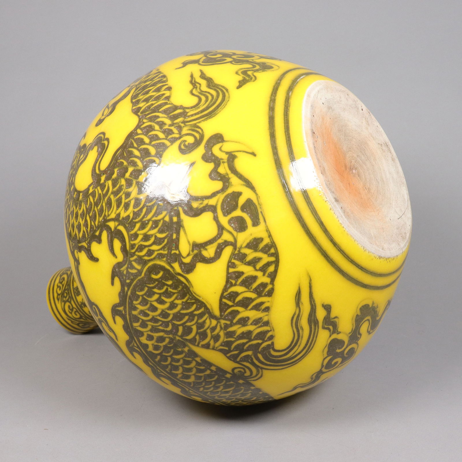 Chinese massive dragon vase with box - 5