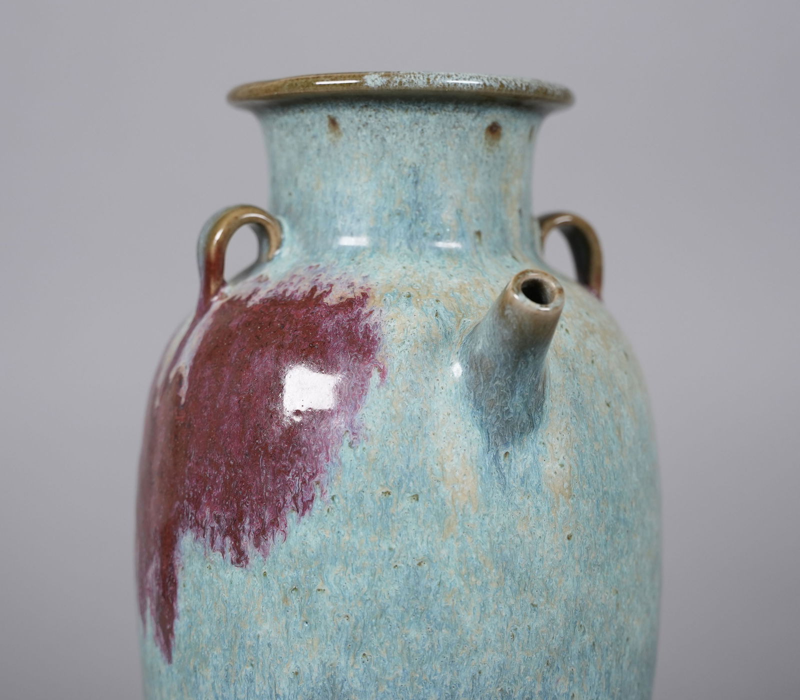 Chinese fine pot with silk box - 6