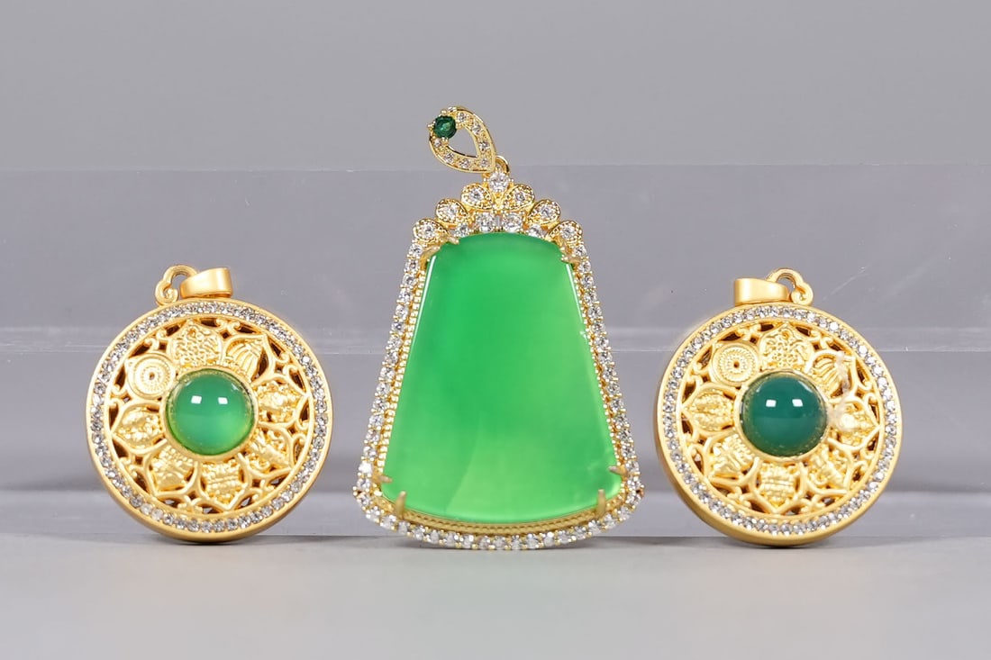 Lots Chinese apple green items - 3