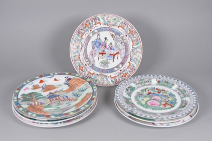 Lots Asian style plates