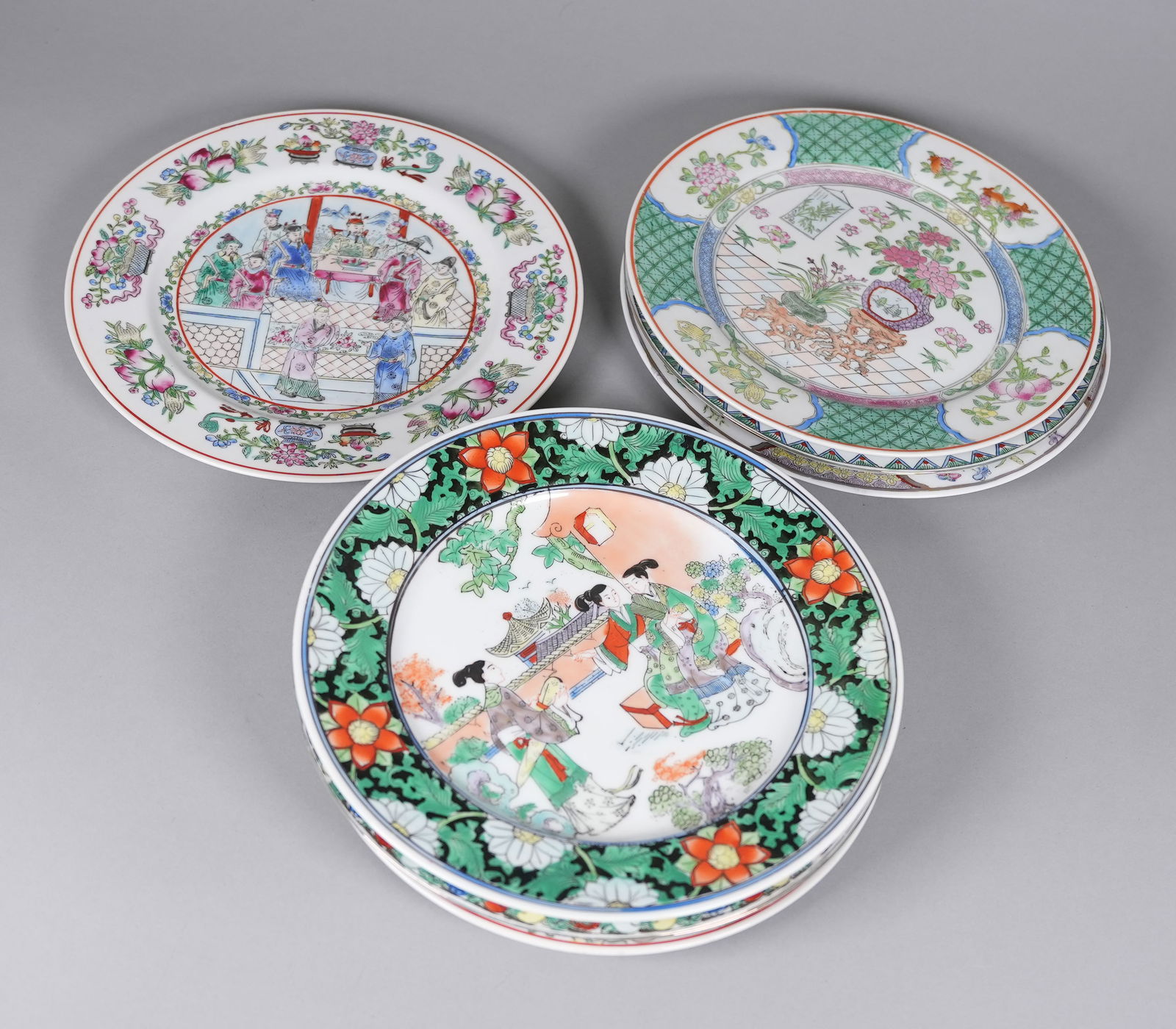 Lots Asian style plates - 3