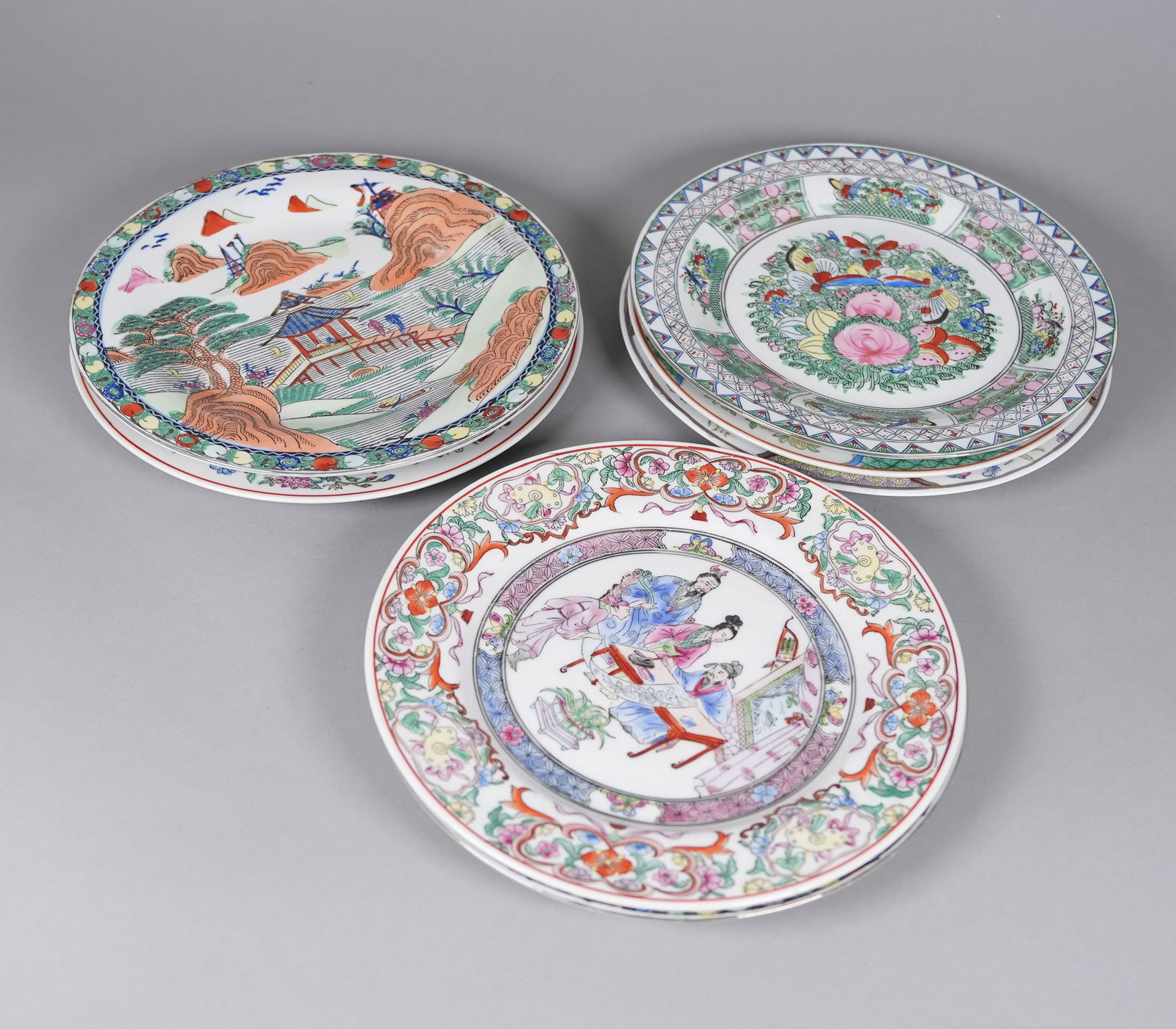 Lots Asian style plates - 4