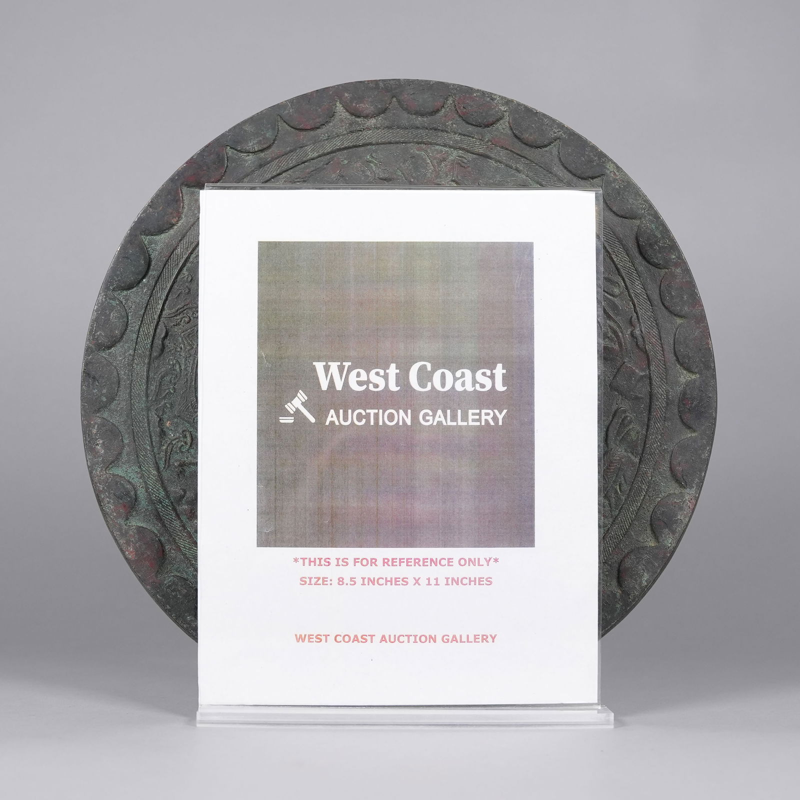 Chinese large bronze mirror - 2