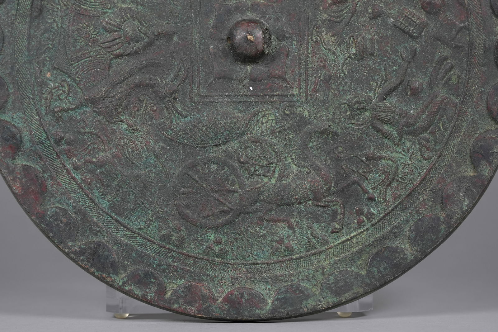 Chinese large bronze mirror - 4