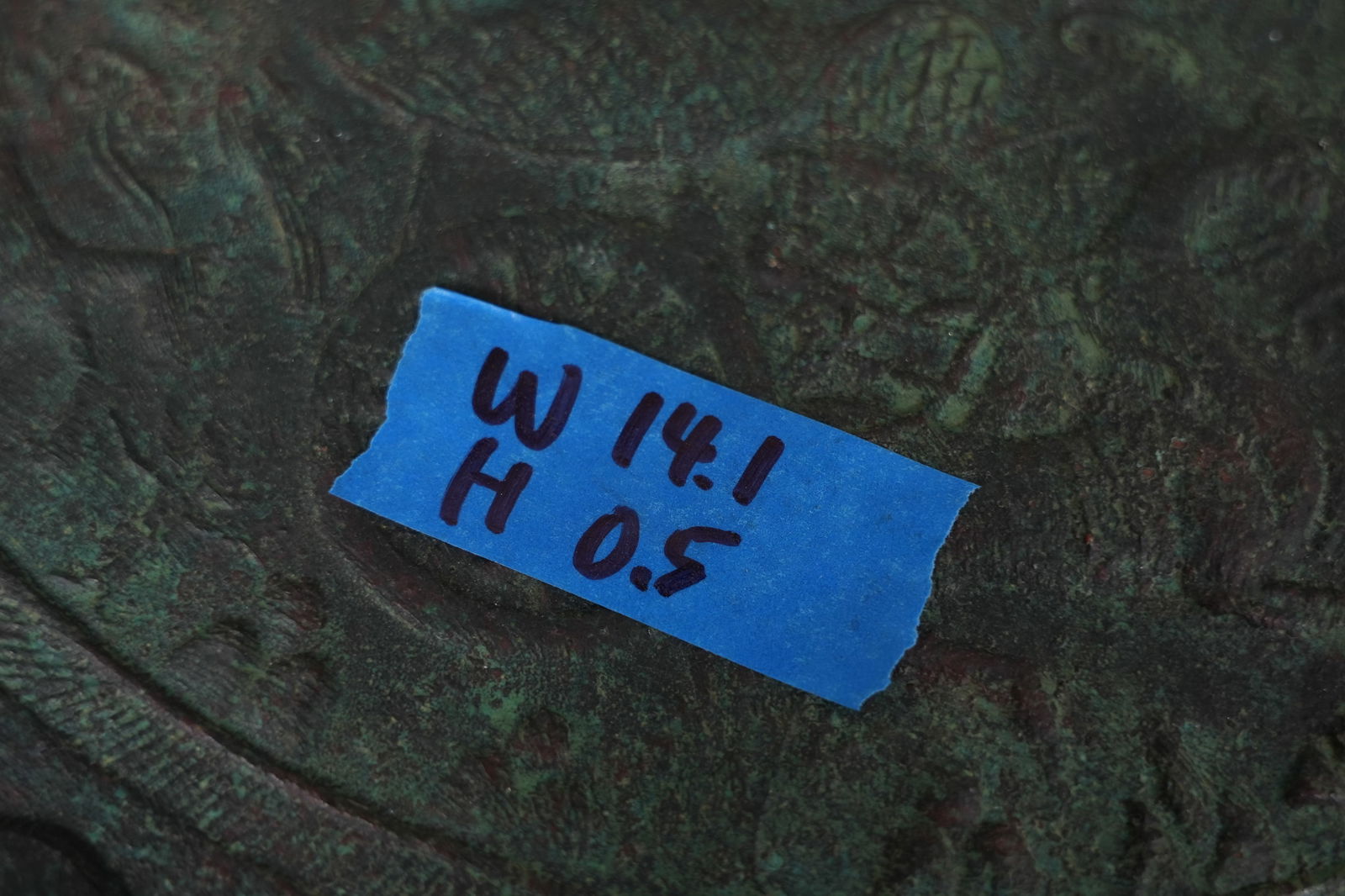 Chinese large bronze mirror - 7