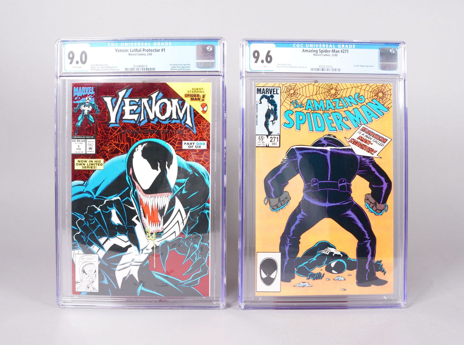 2 Spiderman comics CGC: 2 Spiderman comics, CGC graded.