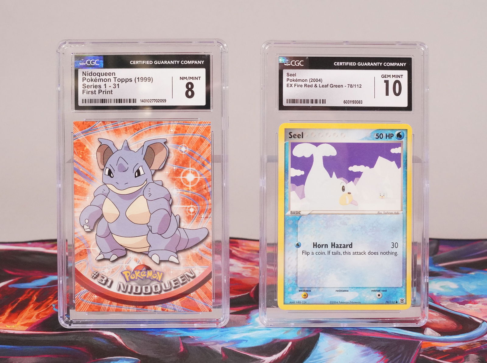 2 Pokemon card CGC graded: 2 Pokemon cards CGC graded.