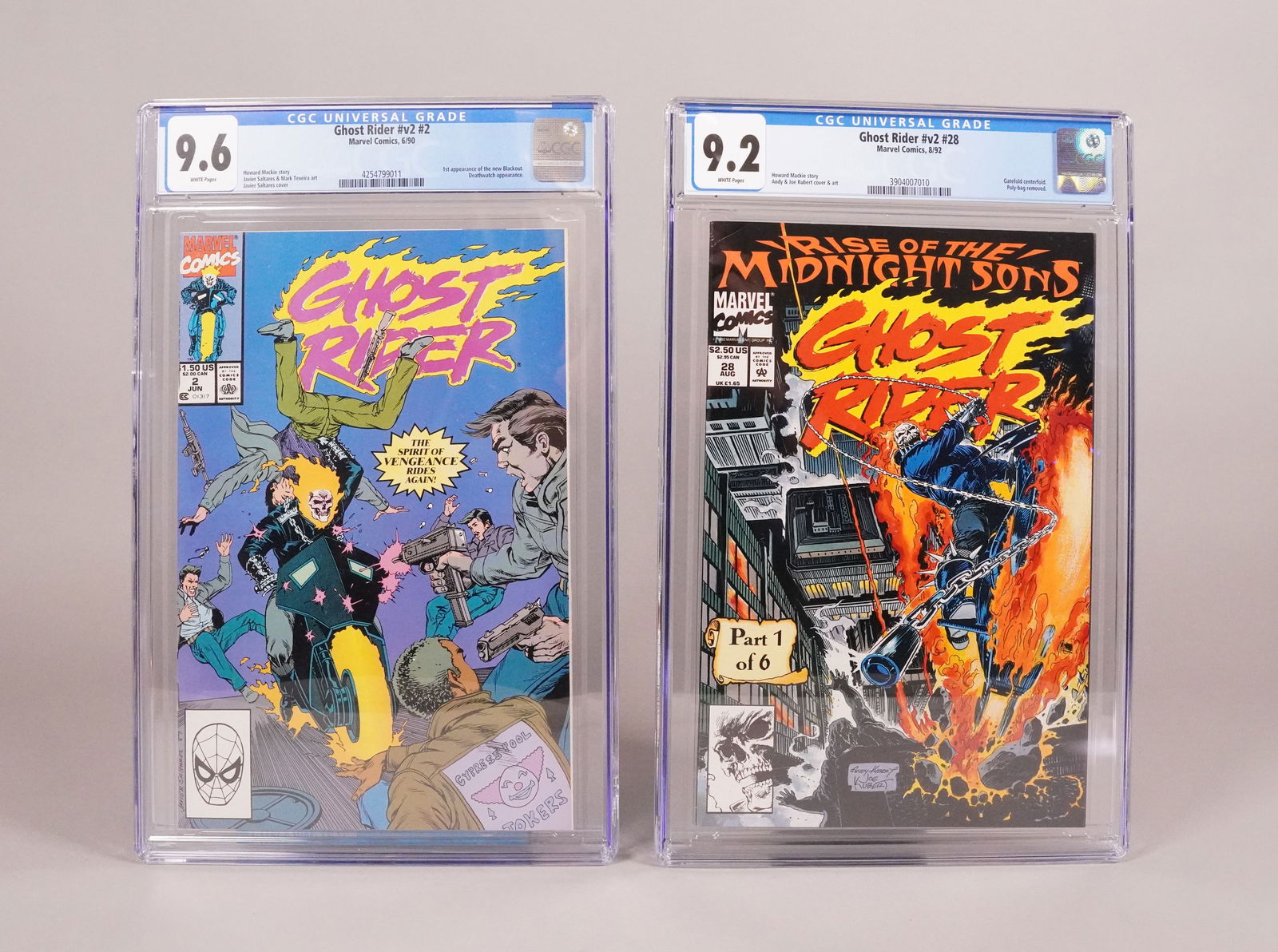 2 Ghost Rider comic CGC: 2 Ghost Rider comics, graded CGC.