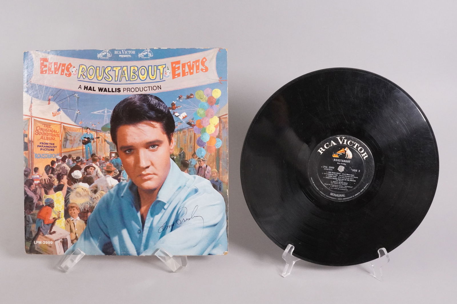 Elvis Presley signed vinyl: A rare Elvis Presley signed vinyl record.