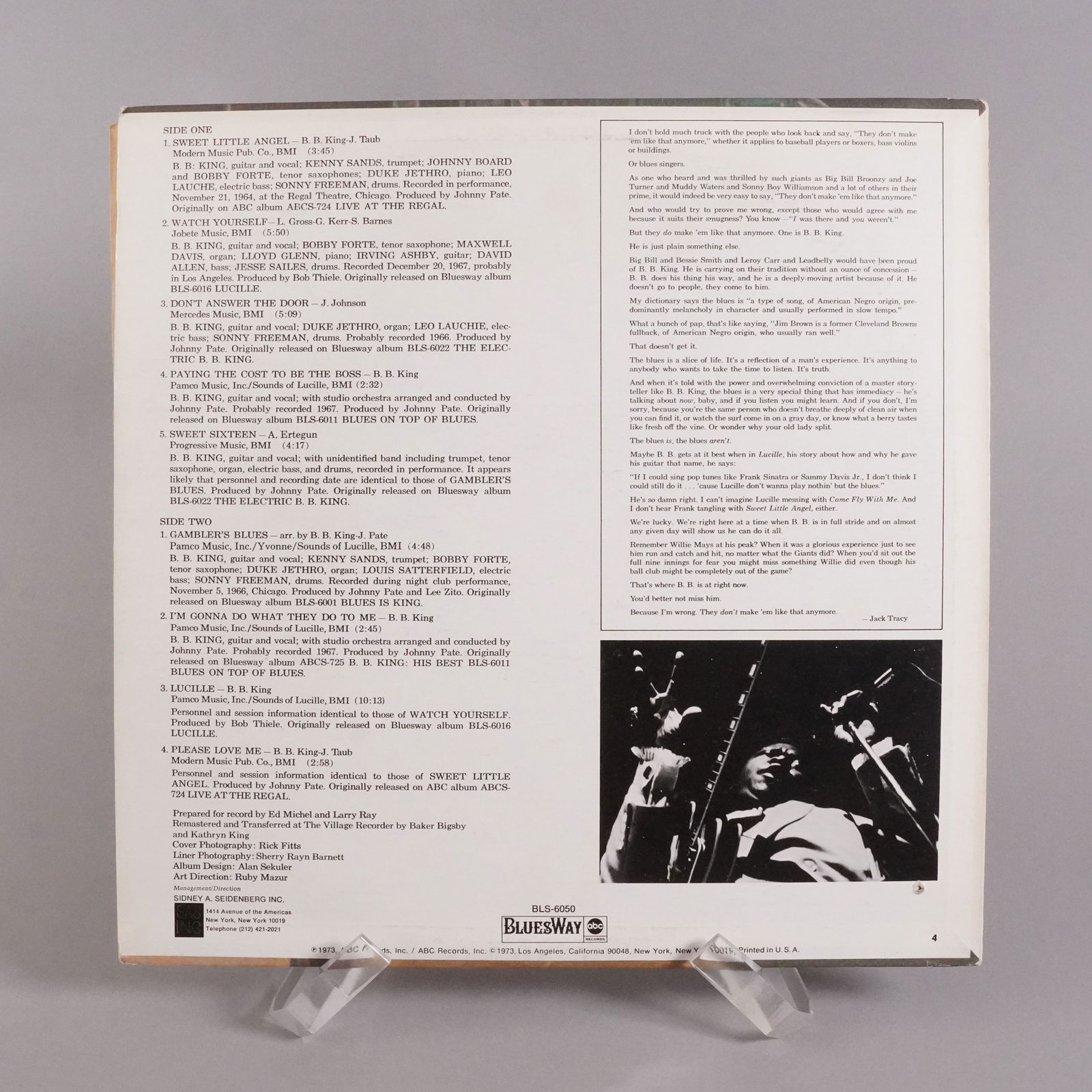 B.B. King signed vinyl - 4