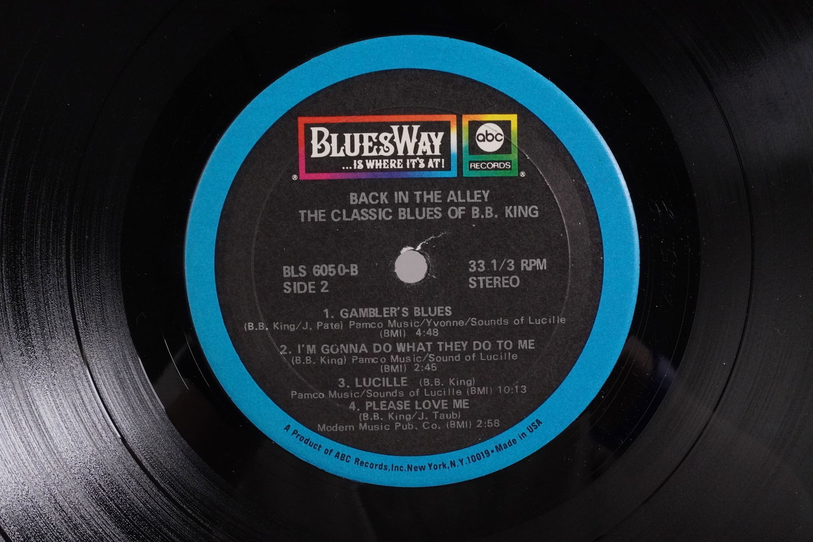 B.B. King signed vinyl - 5