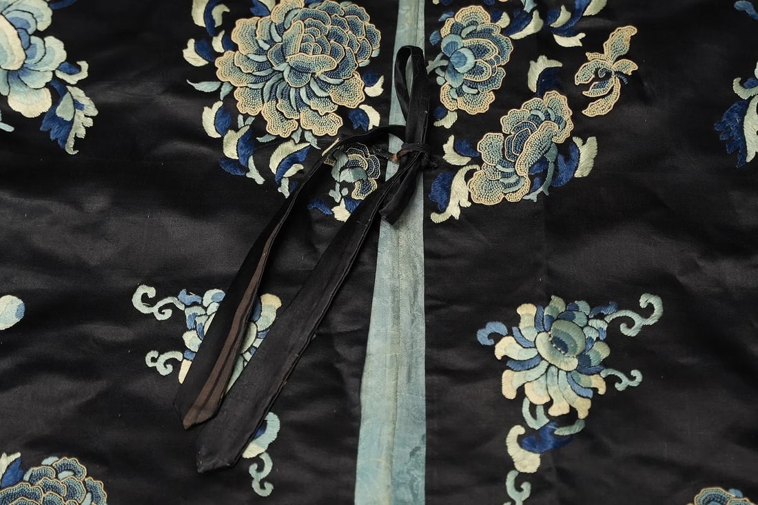 Chinese antique silk rob - 6