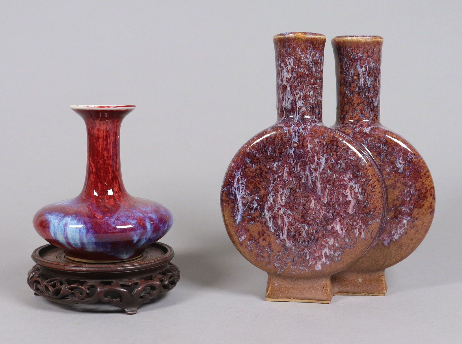Lots Chinese fine vase: Lots Chinese fine vase, largest H: 8" x W: 6.5."