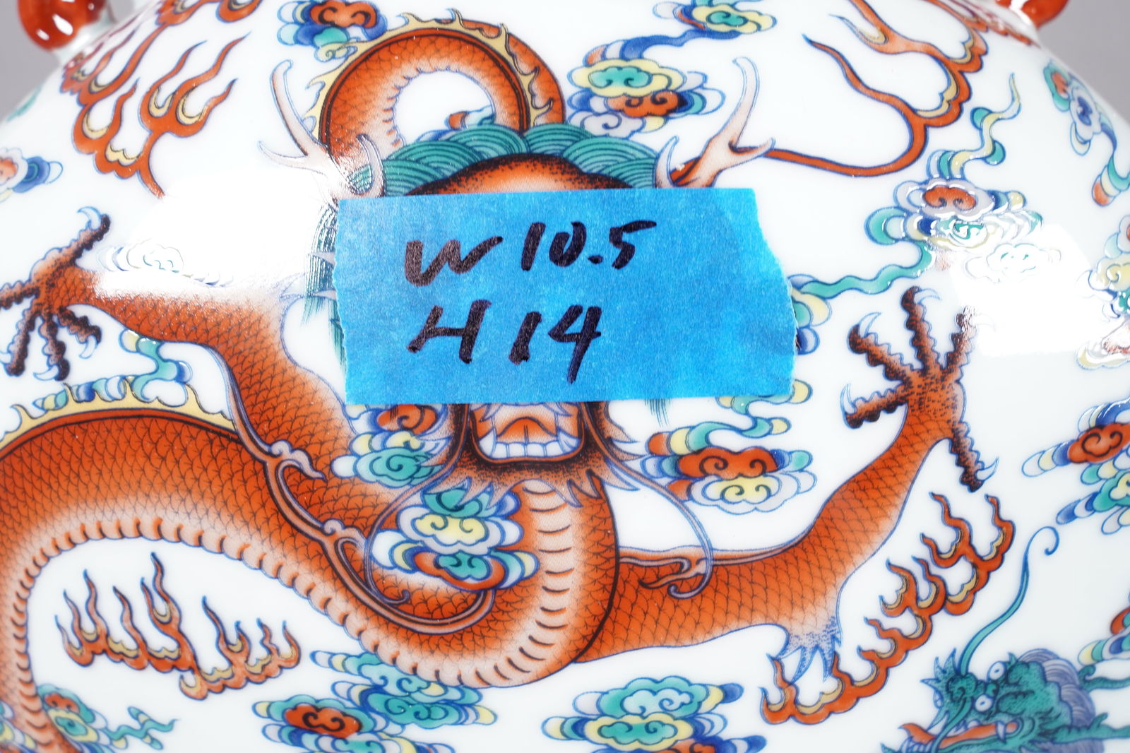 Chinese fine dragon flask - 6