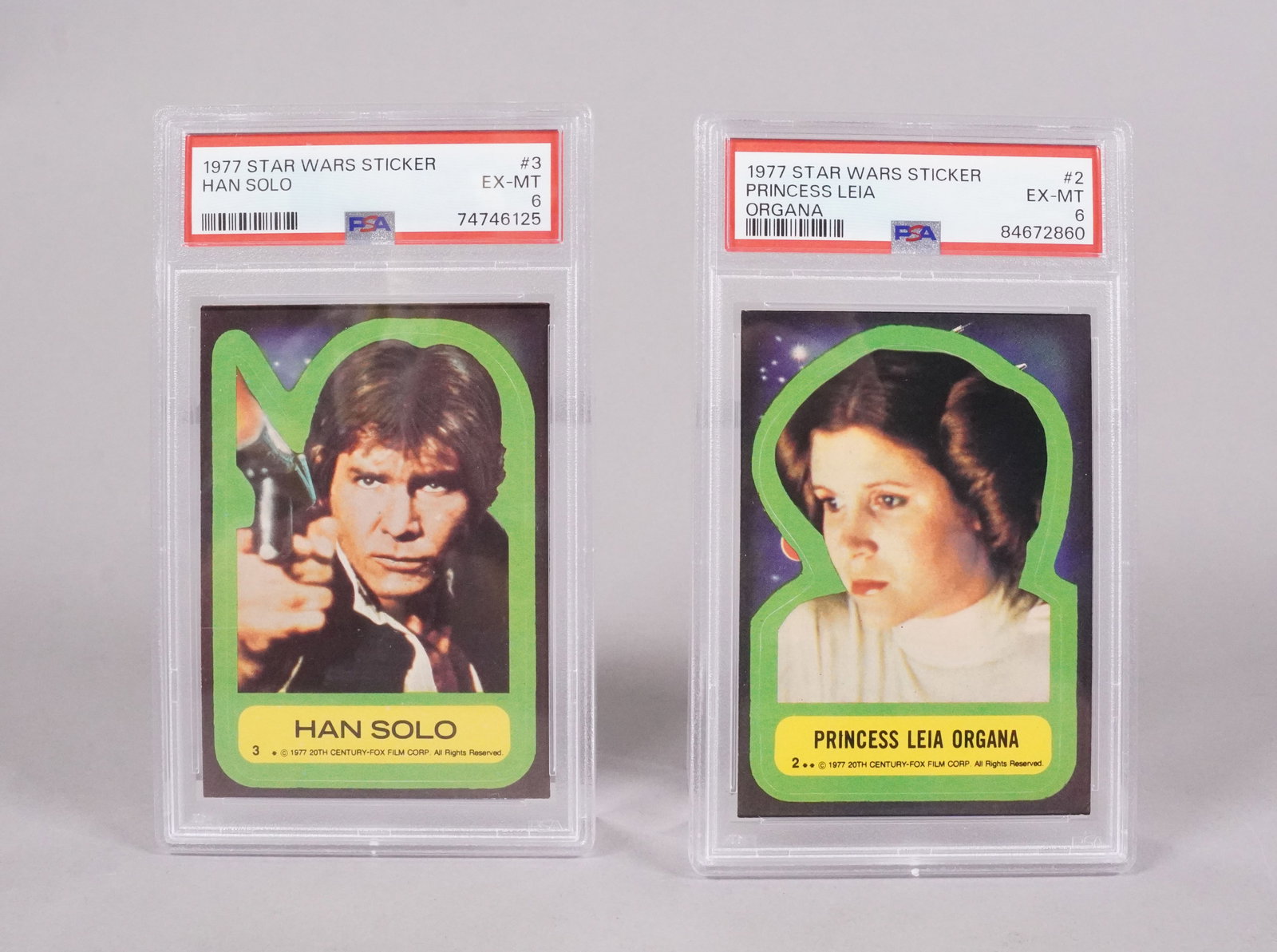 2 Star Wars card, graded by PSA. (1 of 5)