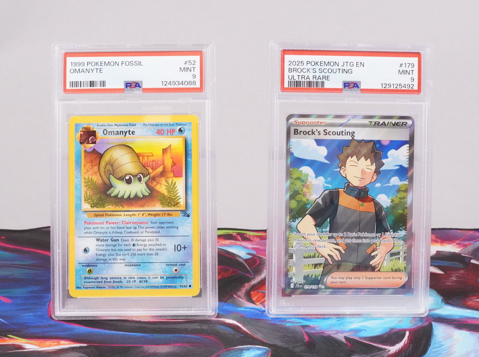 2 Pokemon cards, graded by PSA. (1 of 5)