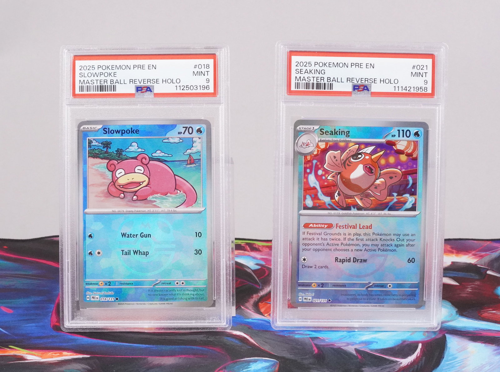 2 Pokemon cards, graded by PSA. (1 of 5)