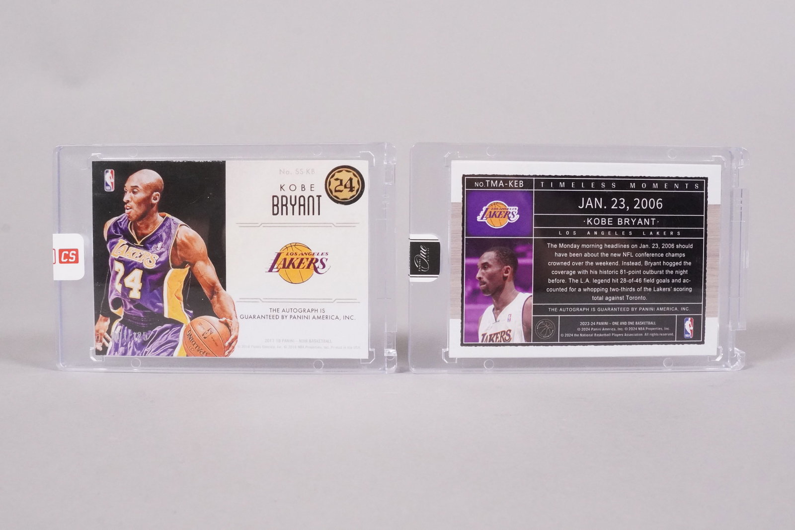 Lots Kobe Bryant cards, ungraded. We do not guarantee any grading, material, age, authenticity or - 3