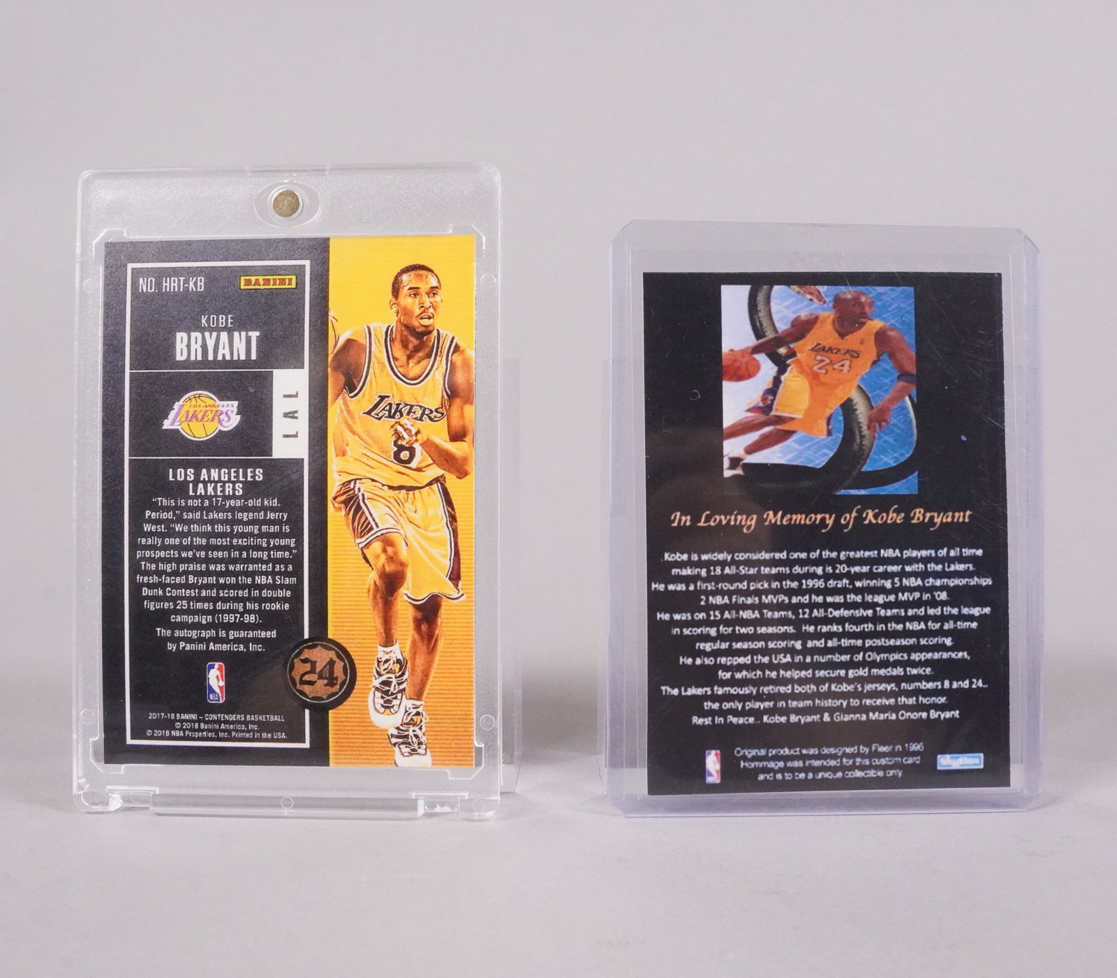 Lots Kobe Bryant cards, ungraded. We do not guarantee any grading, material, age, authenticity or - 5