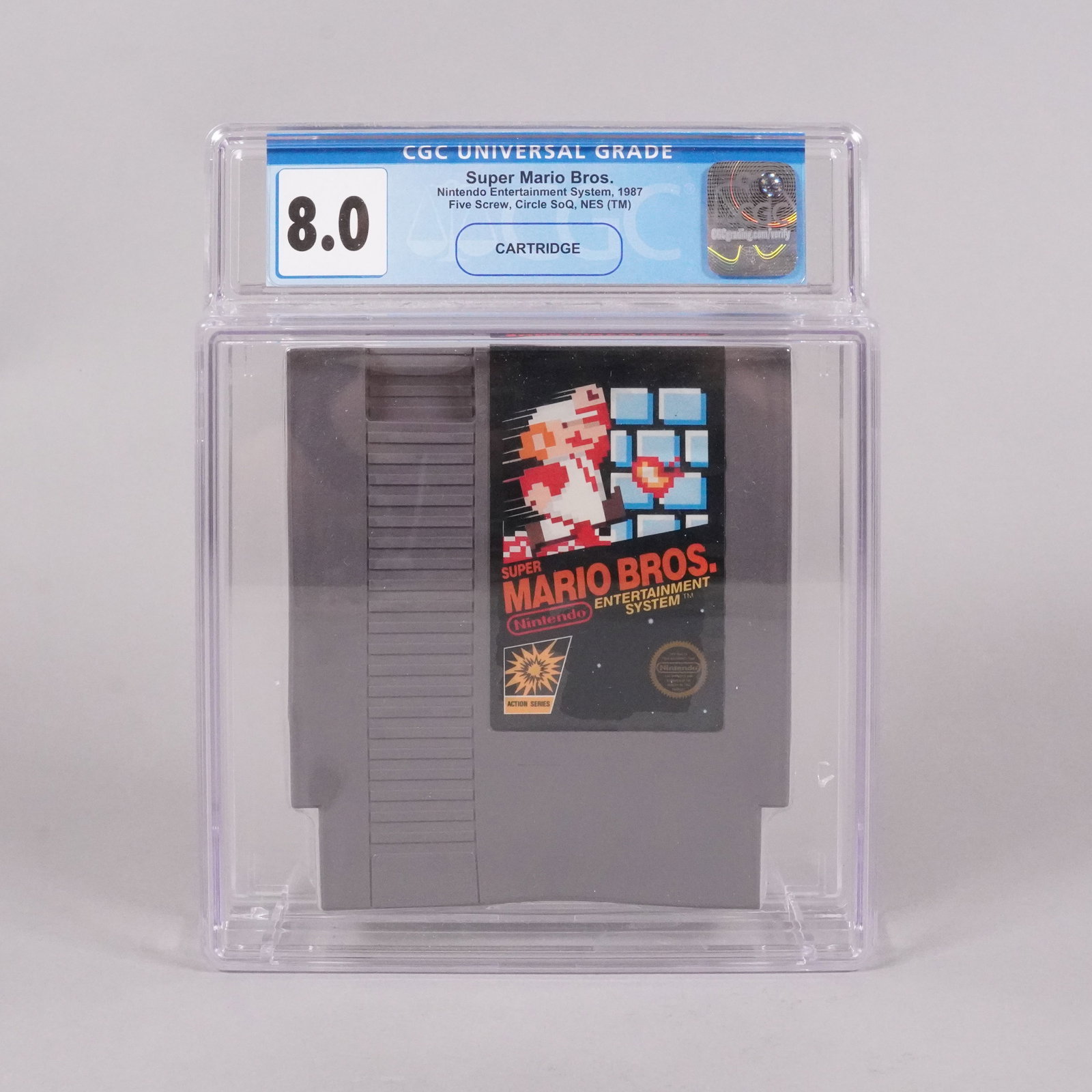 1987 Super Mario game, graded by CGC. (1 of 5)