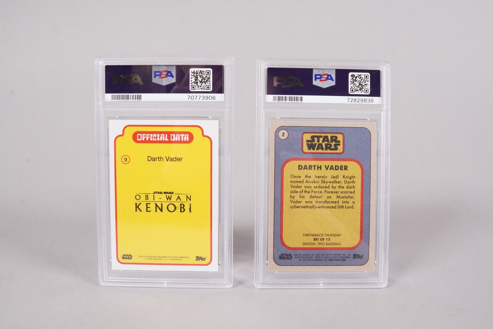 Lots Star Wars card PSA - 3