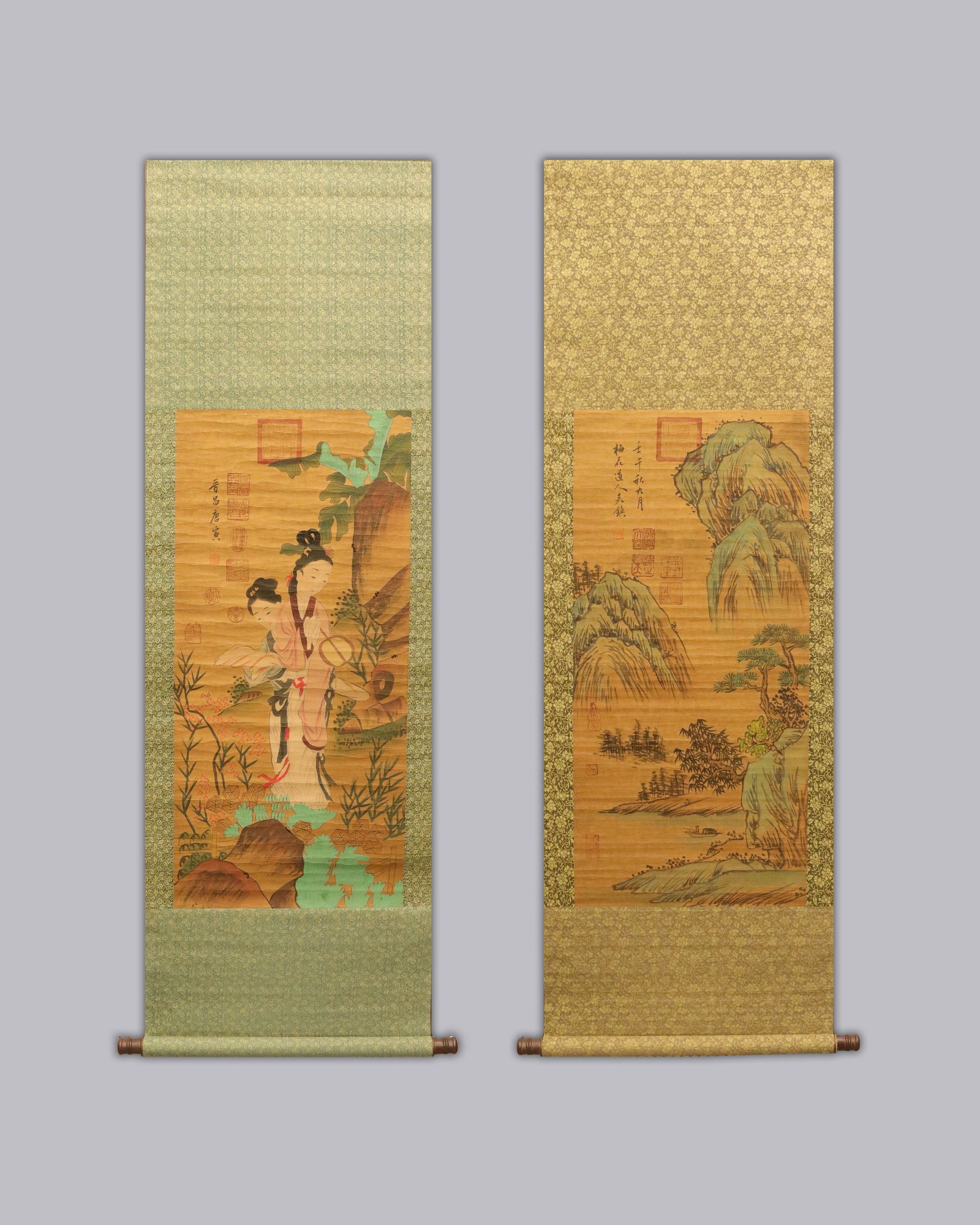 Lots Chinese fine scrolls.: Lots Chinese fine scrolls.