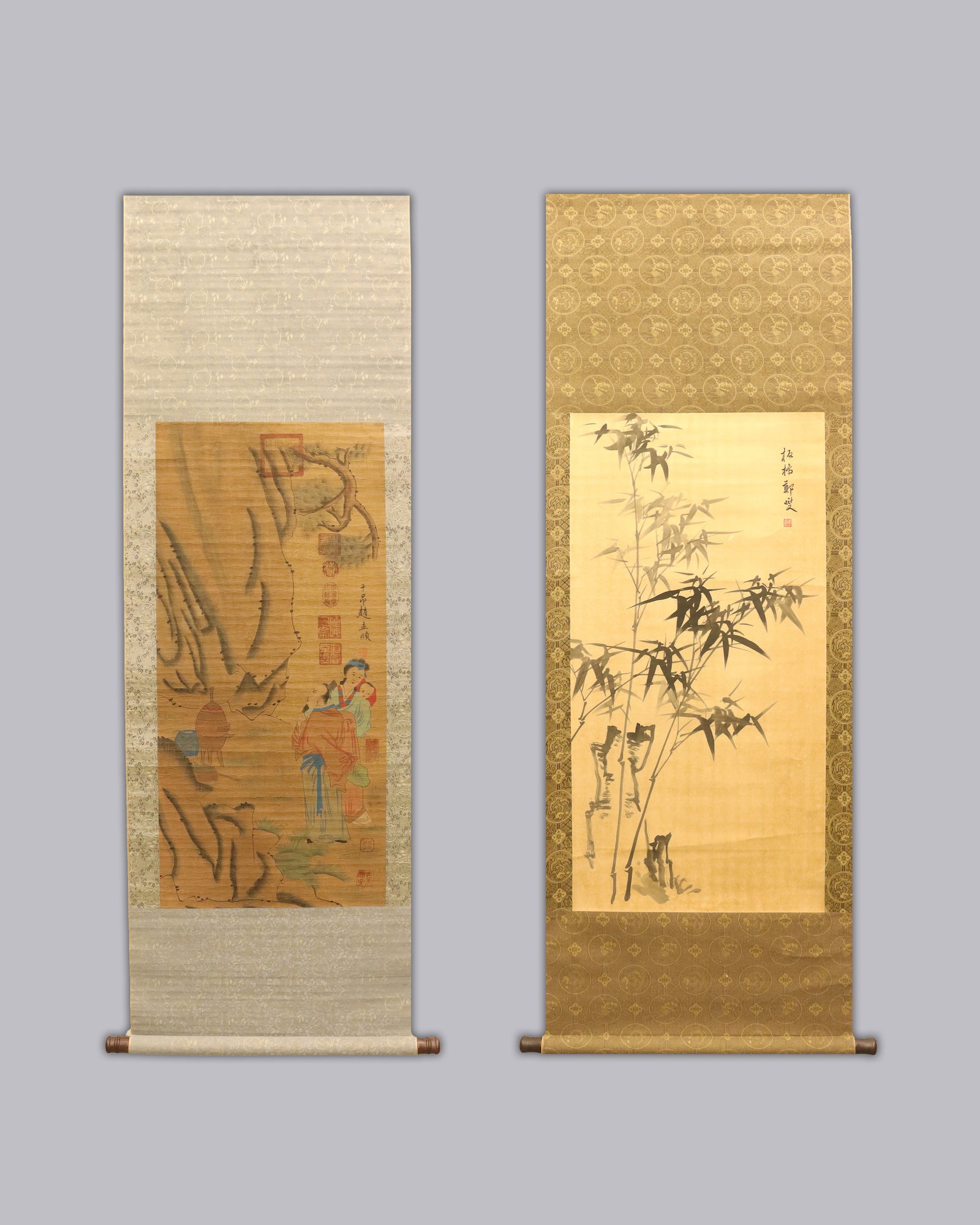 Lots Chinese fine scrolls.: Lots Chinese fine scrolls.