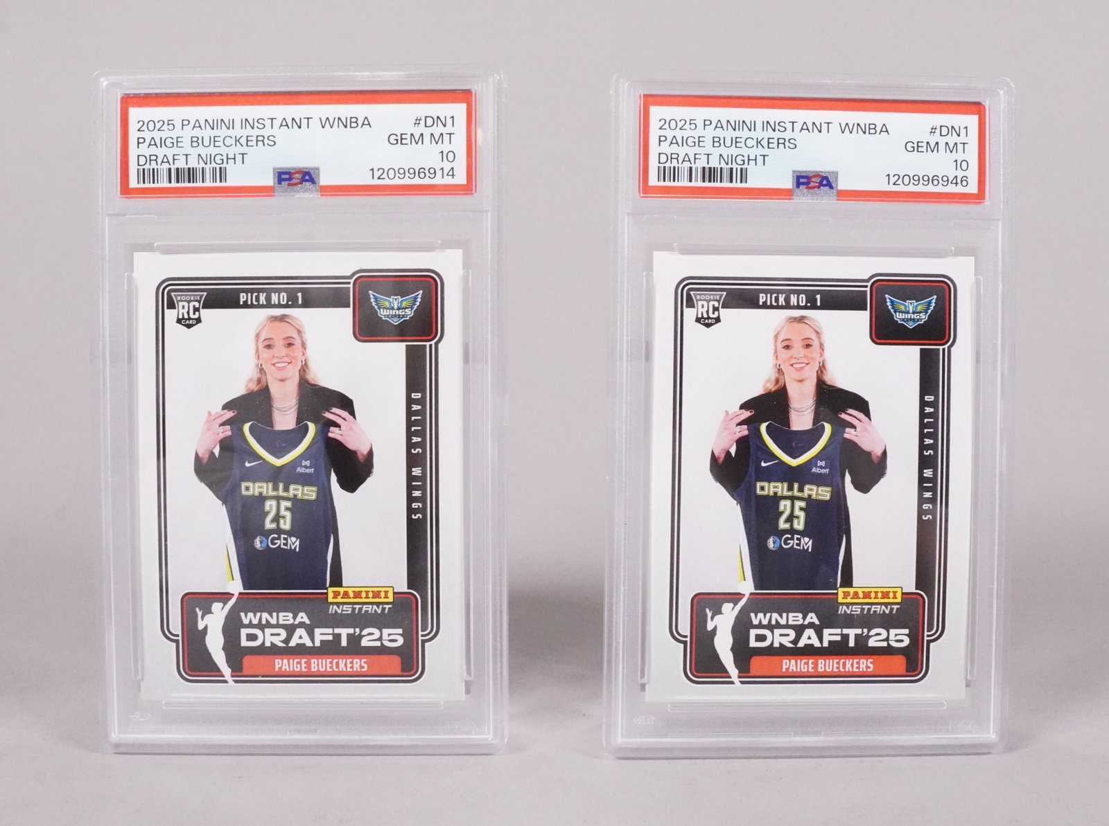 2 Paige Bueckers rookie card PSA 10: 2 Paige Bueckers rookie card, PSA 10.