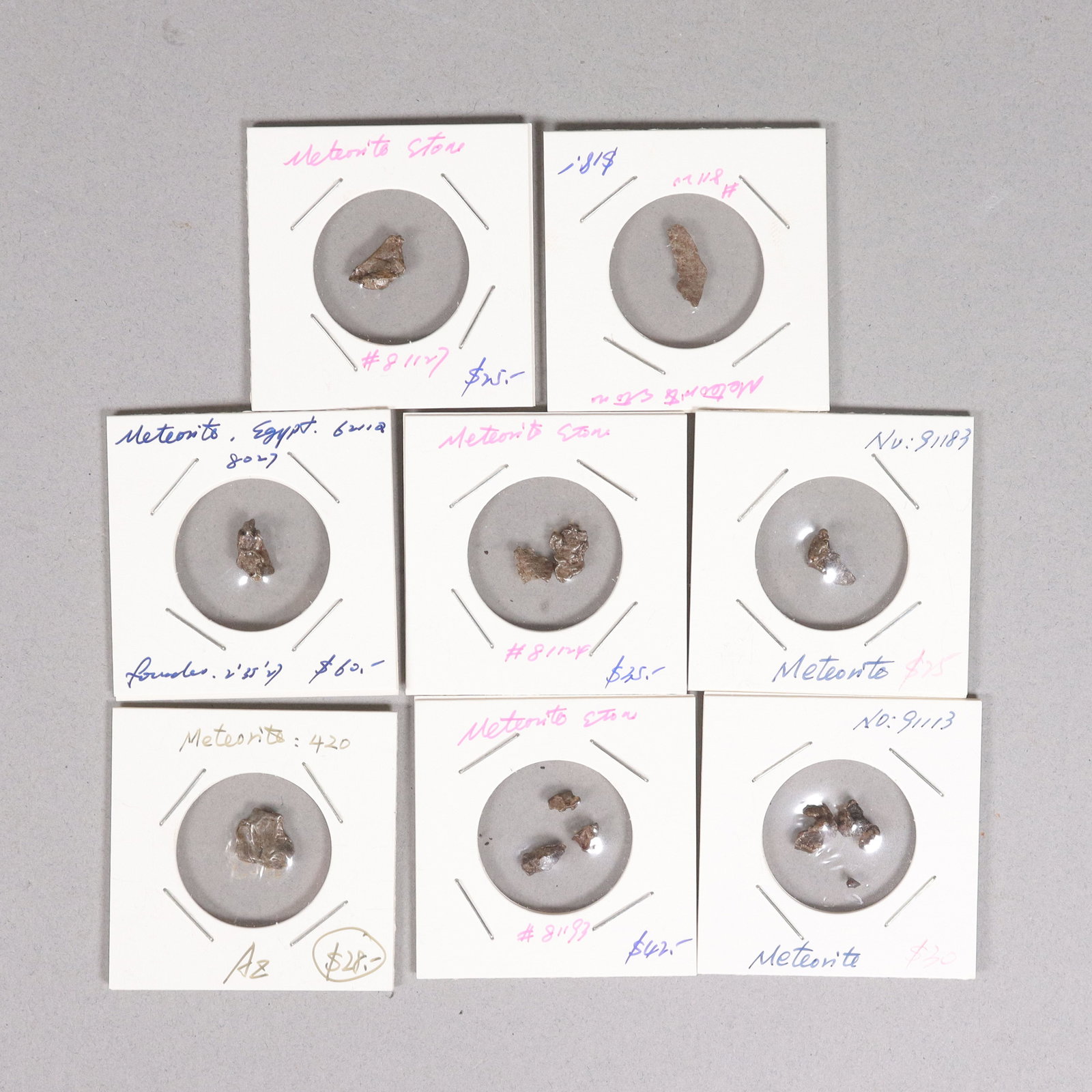 Lots meteorite specimen ungraded (1 of 7)