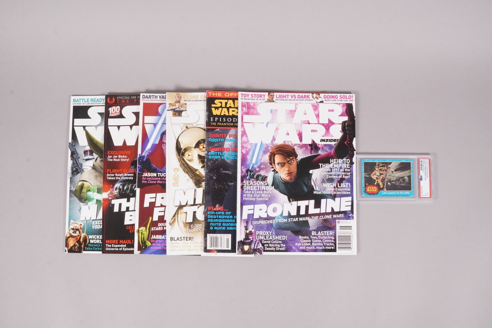 Lots Star Wars magazine and card (1 of 3)