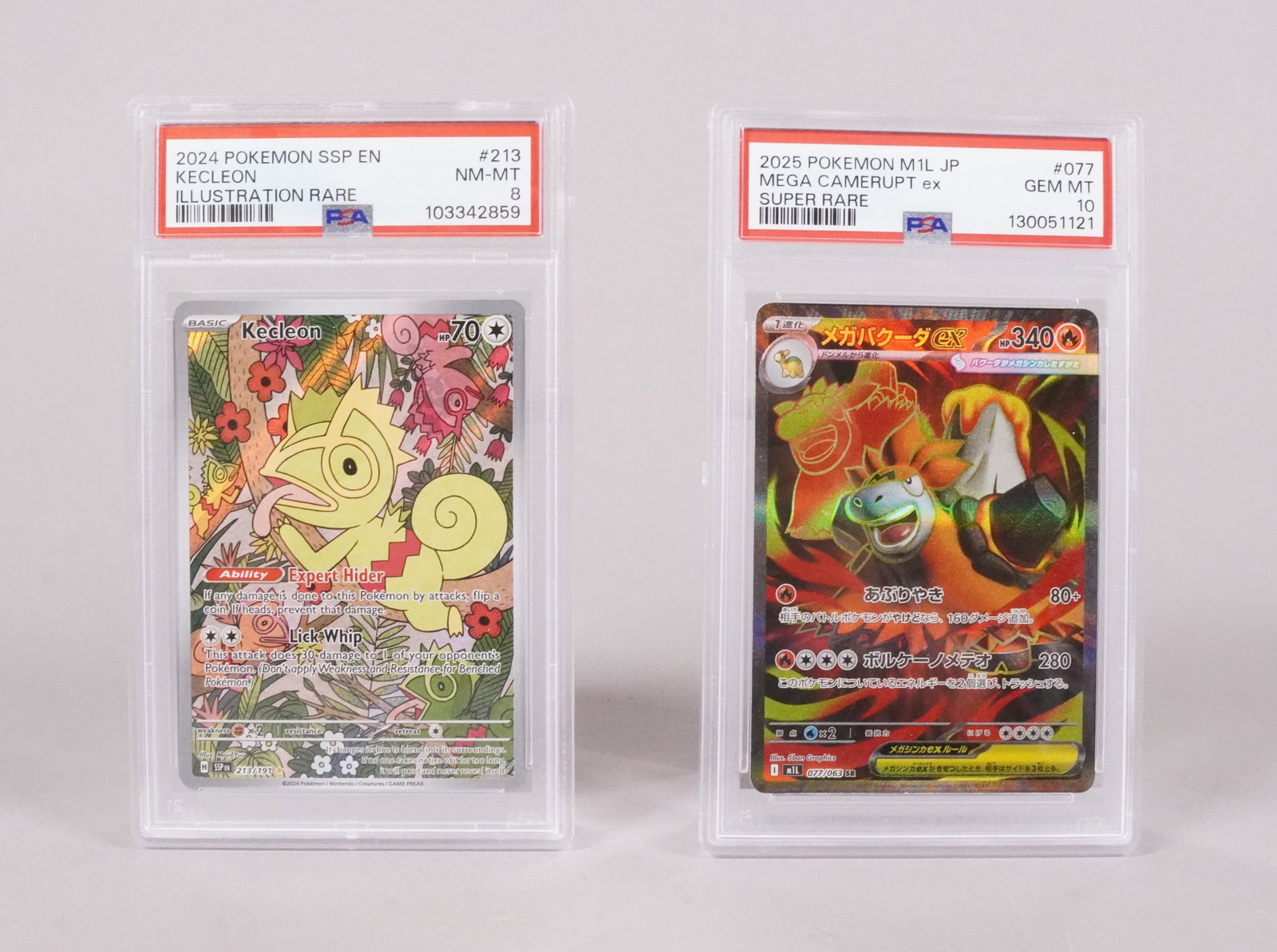 2 Pokemon cards PSA: 2 Pokemon cards, PSA graded.