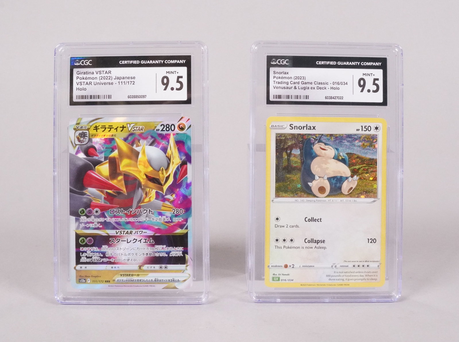2 Pokemon cards CGC: 2 Pokemon cards, CGC graded.
