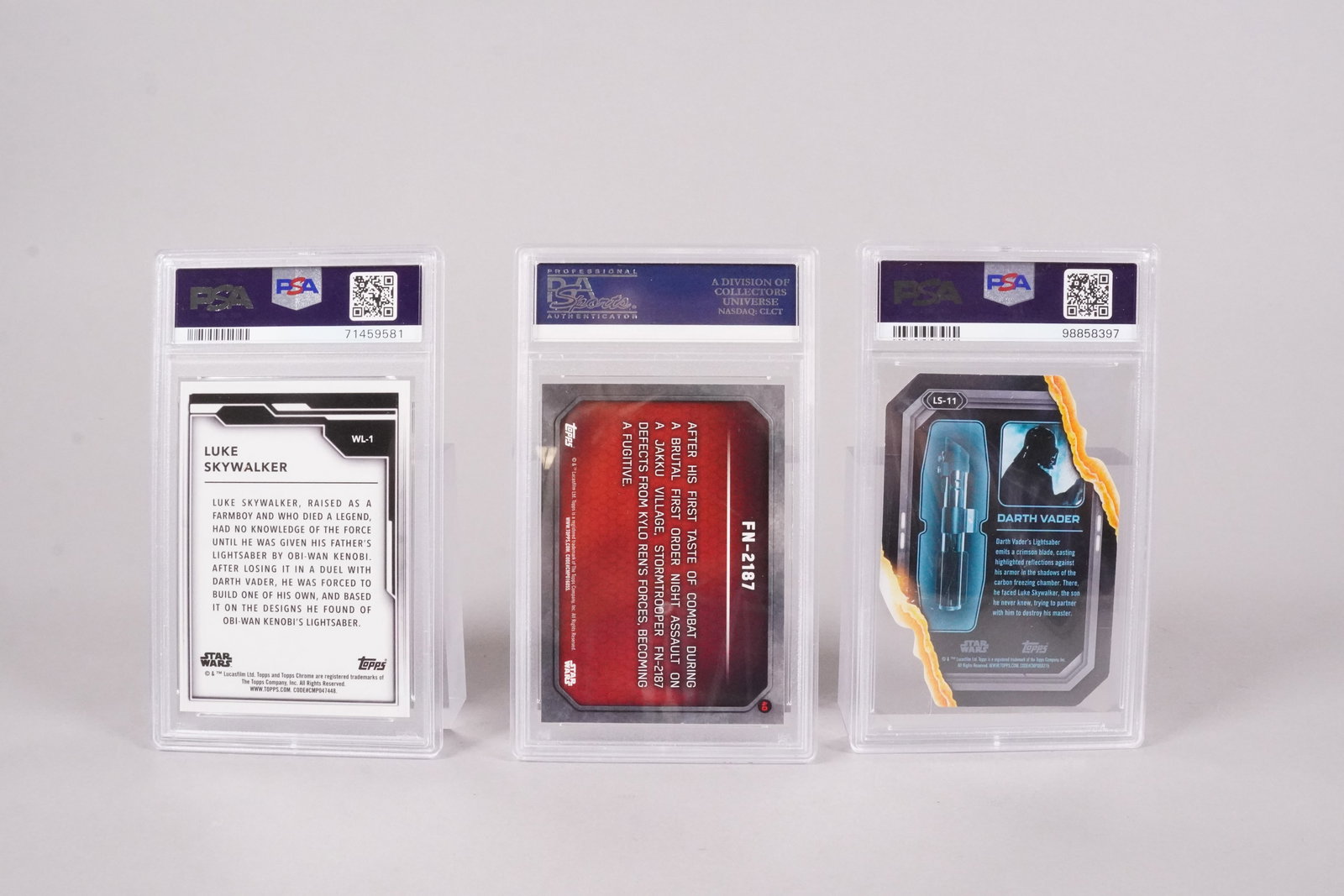 3 Star Wars card PSA - 4