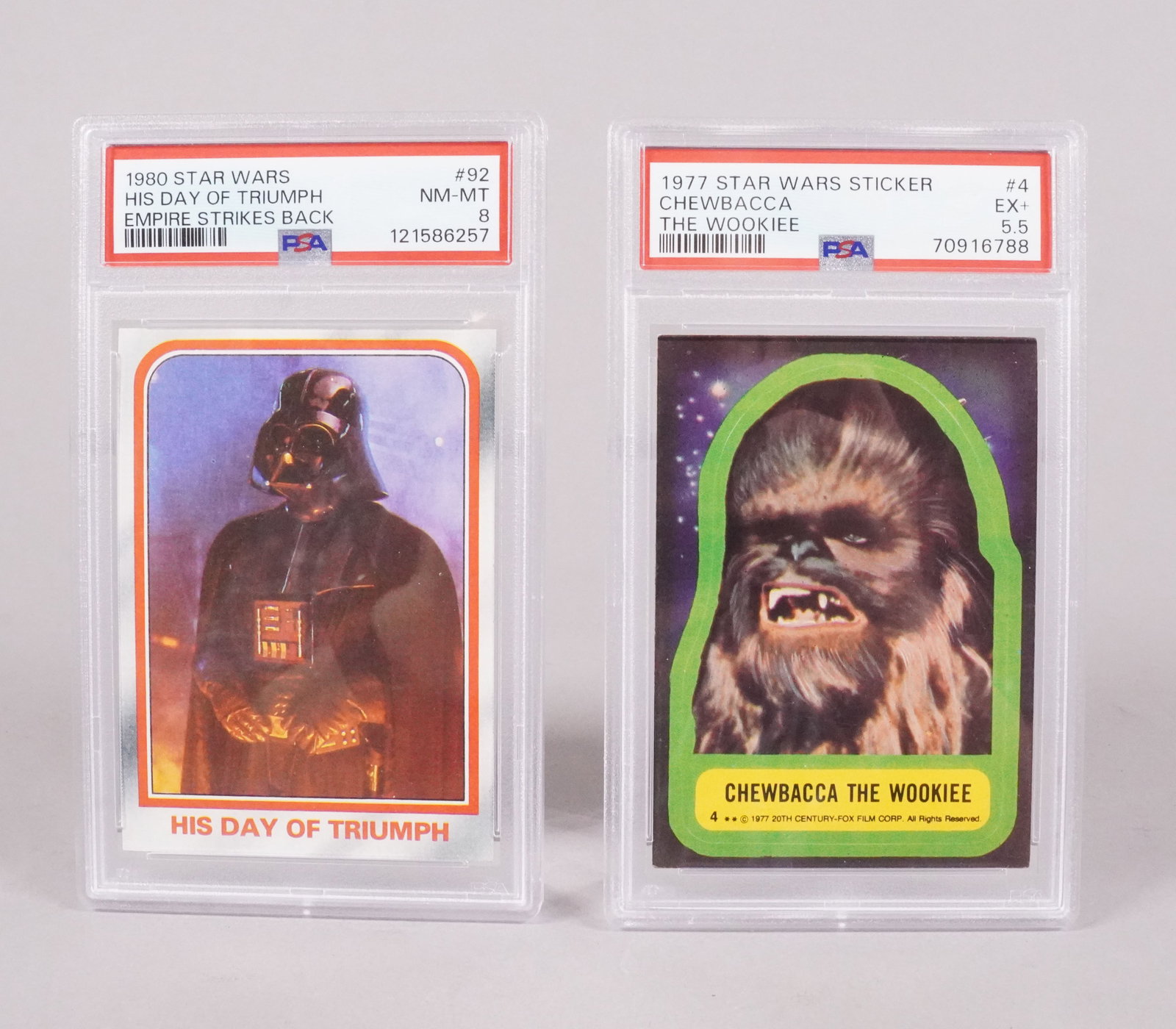 3 Star Wars card PSA - 2