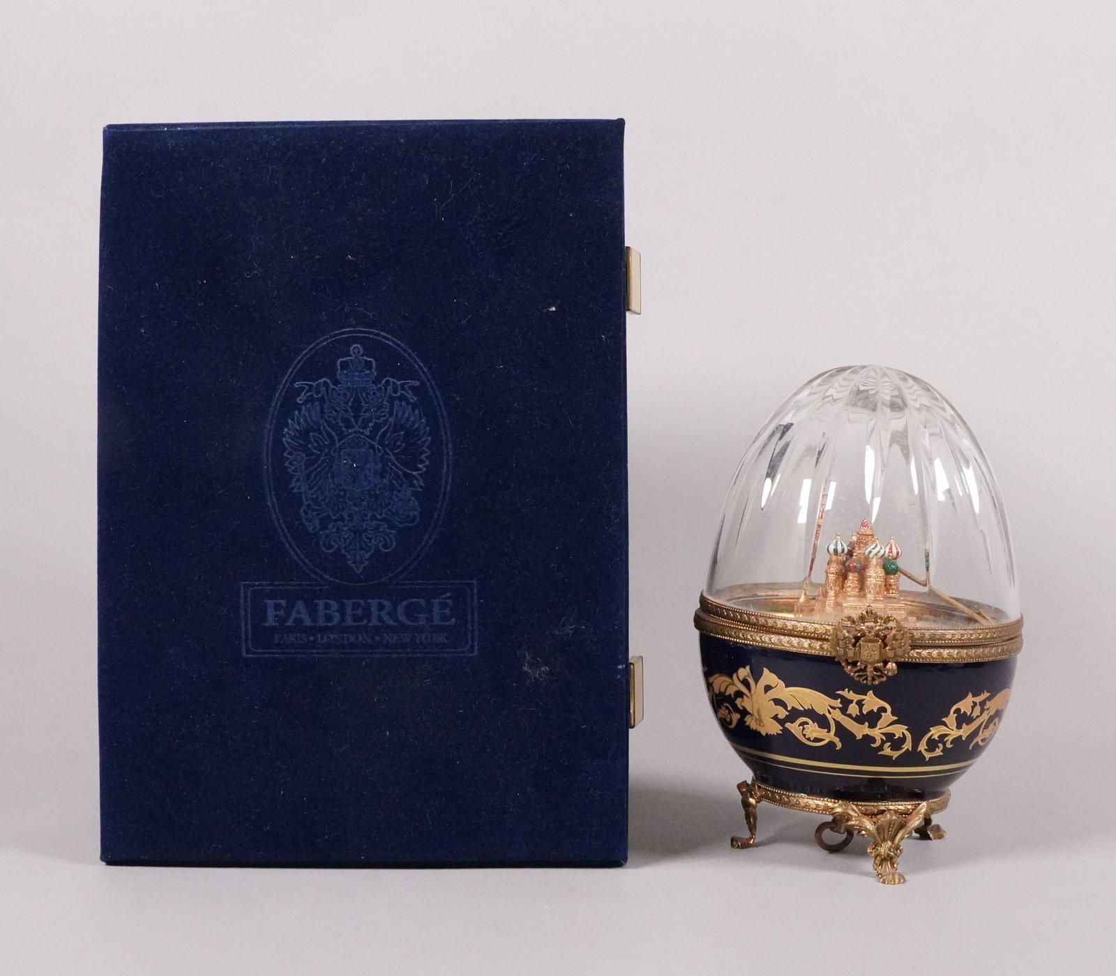 A vintage fine Faberge egg: A vintage fine Faberge egg. Made in France.