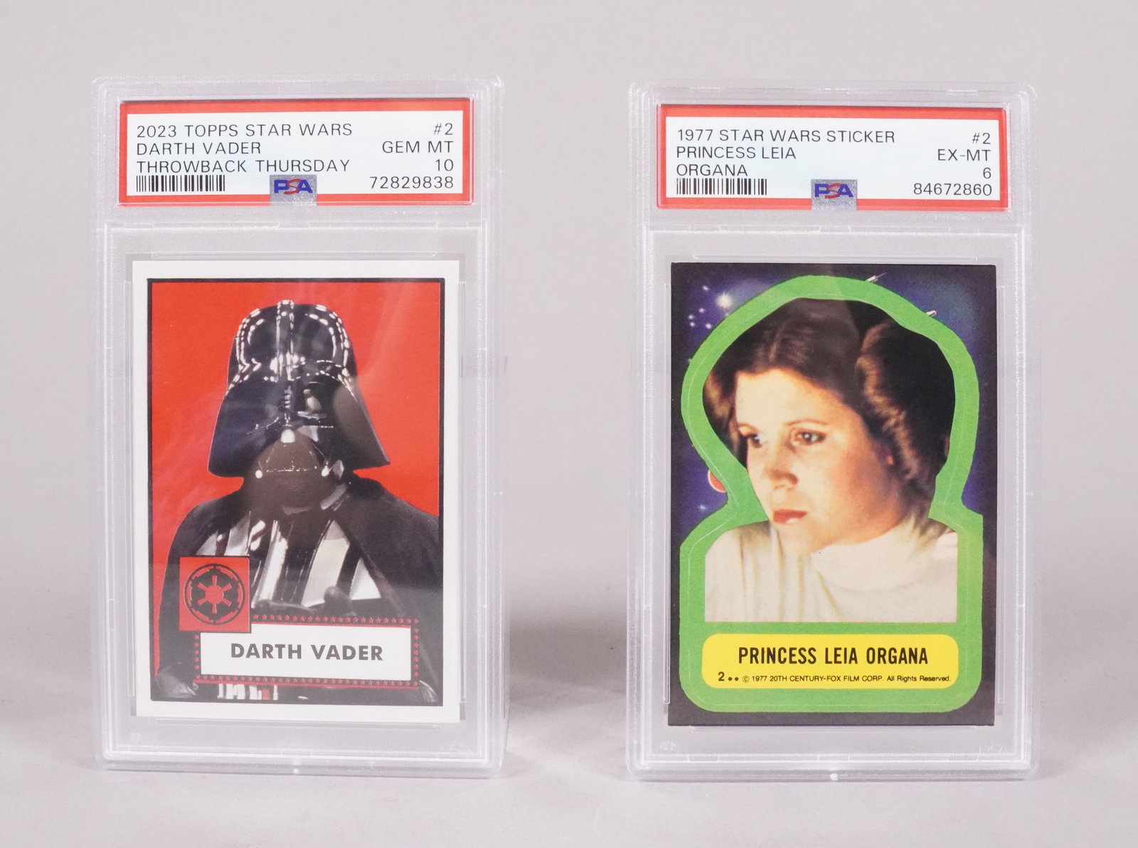 3 Star Wars card PSA - 2