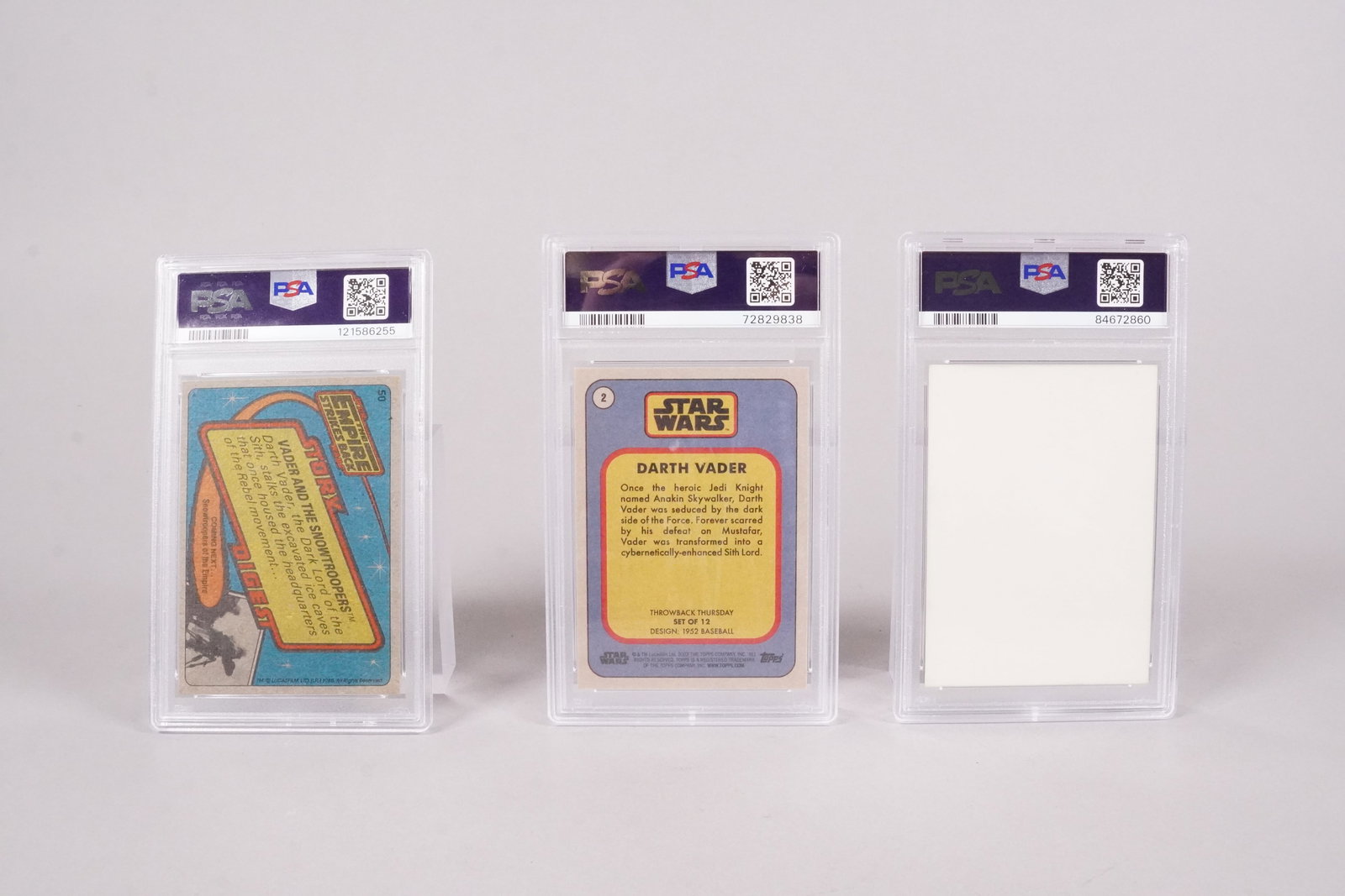 3 Star Wars card PSA - 4
