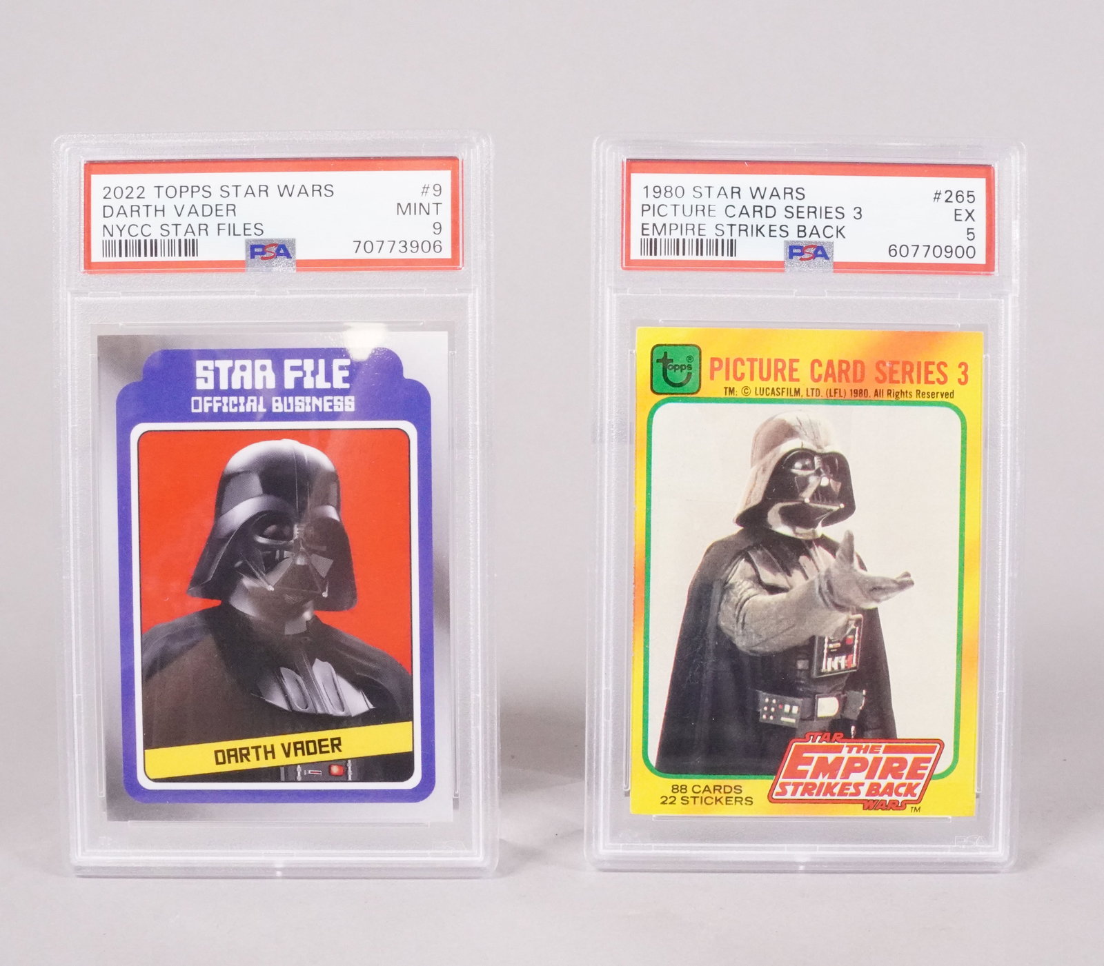 3 Star Wars card PSA - 2