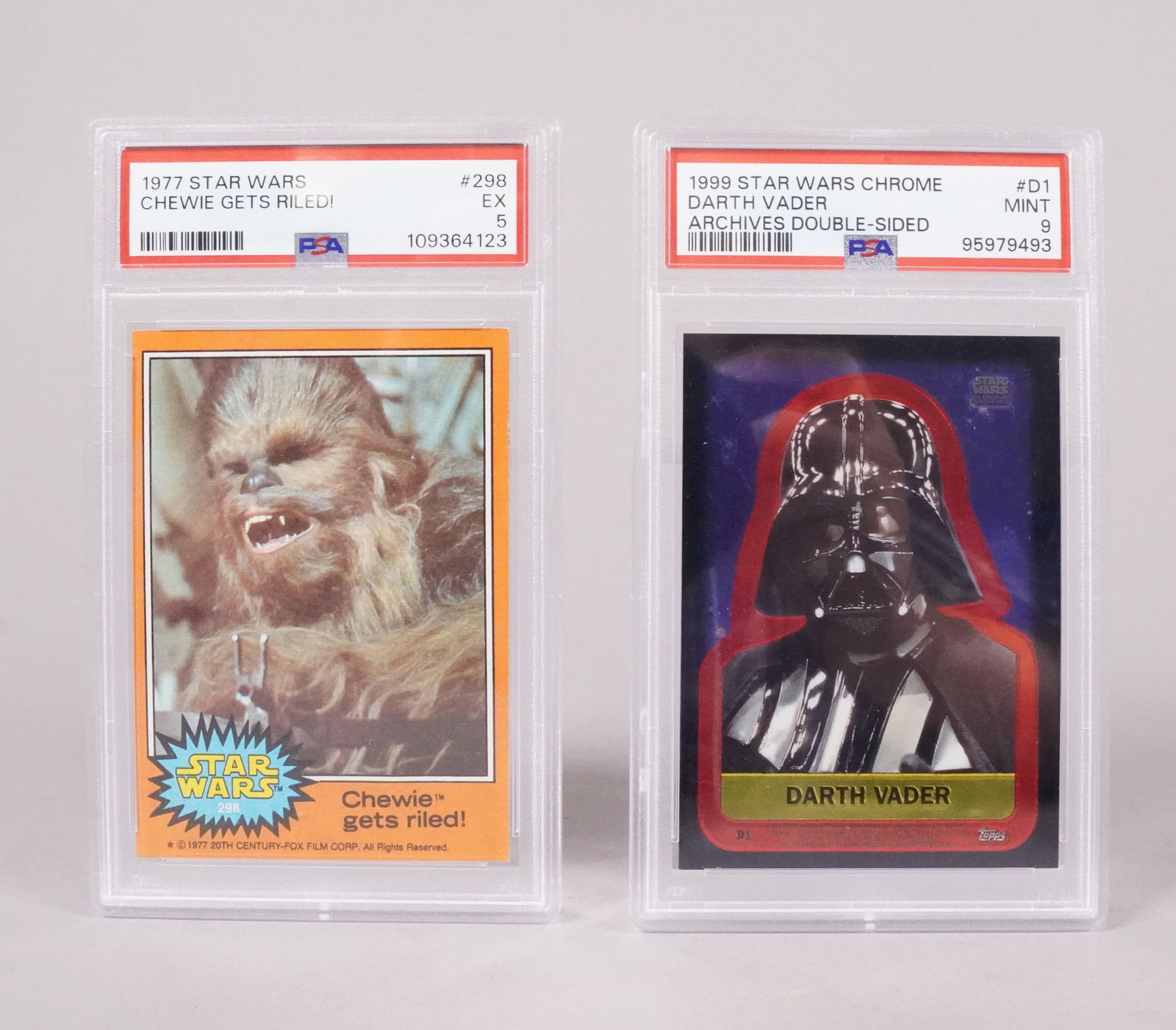 3 Star Wars card PSA - 2