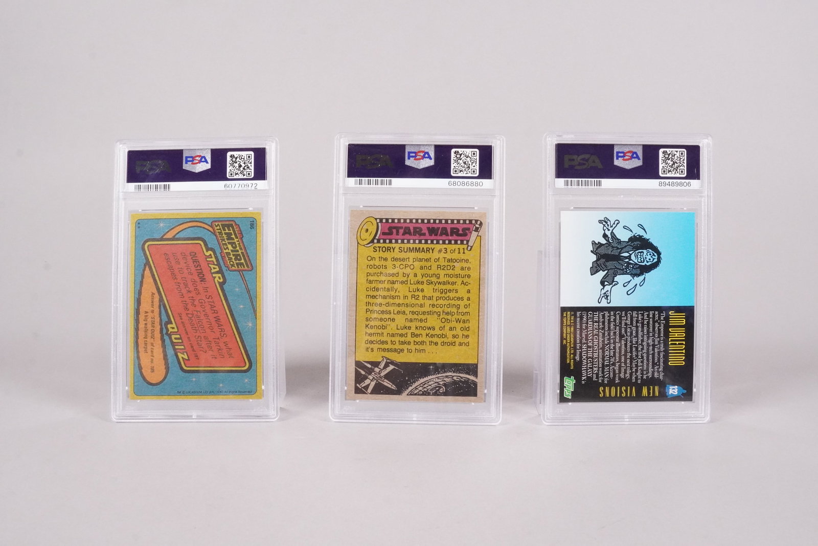 3 Star Wars card PSA - 4