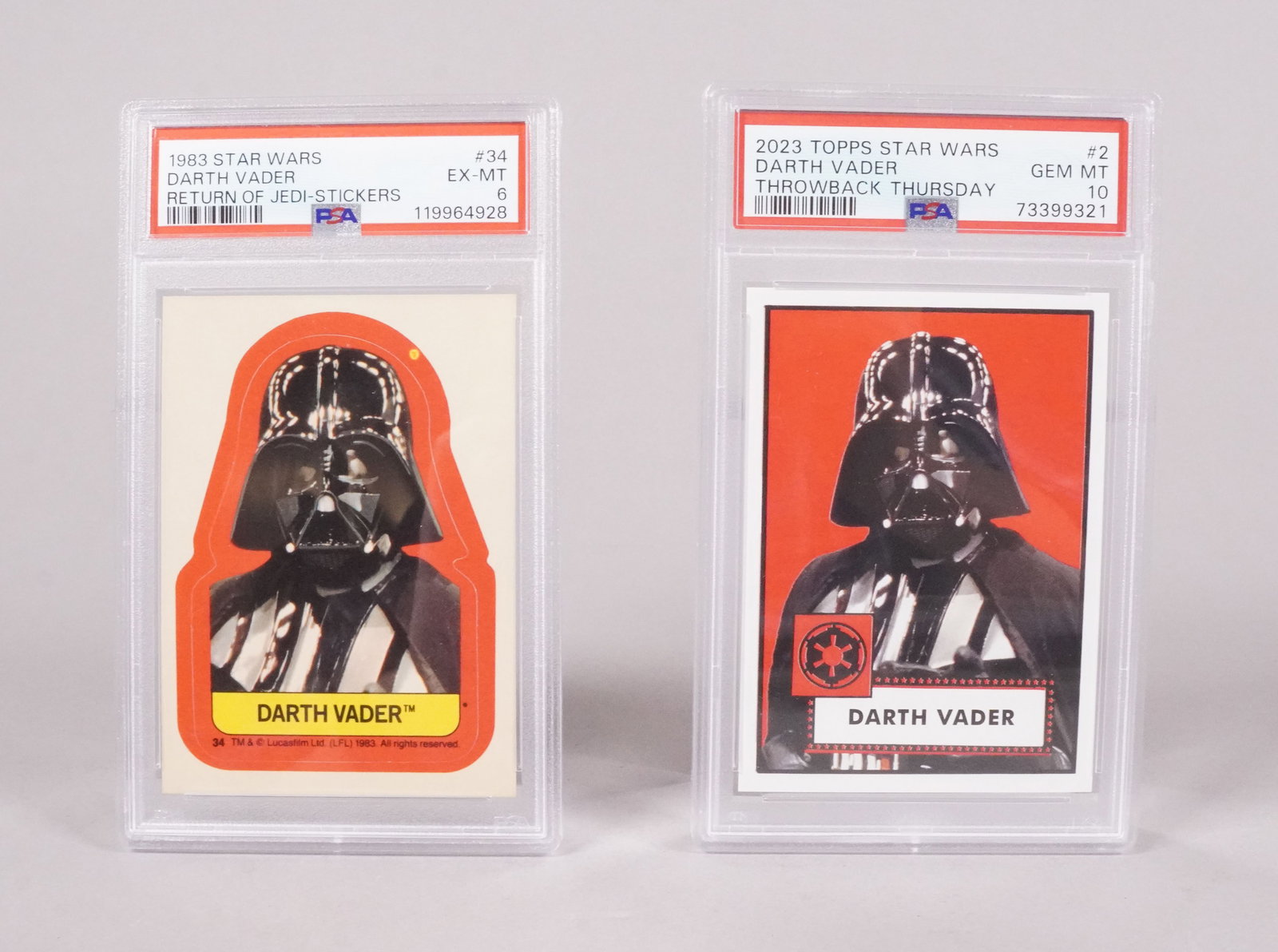 3 Star Wars card PSA - 2