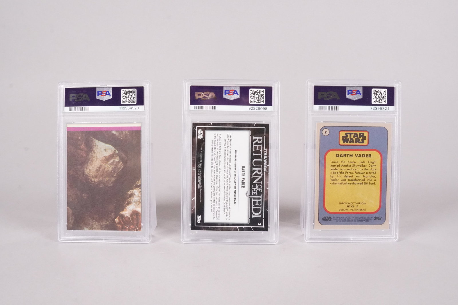 3 Star Wars card PSA - 4