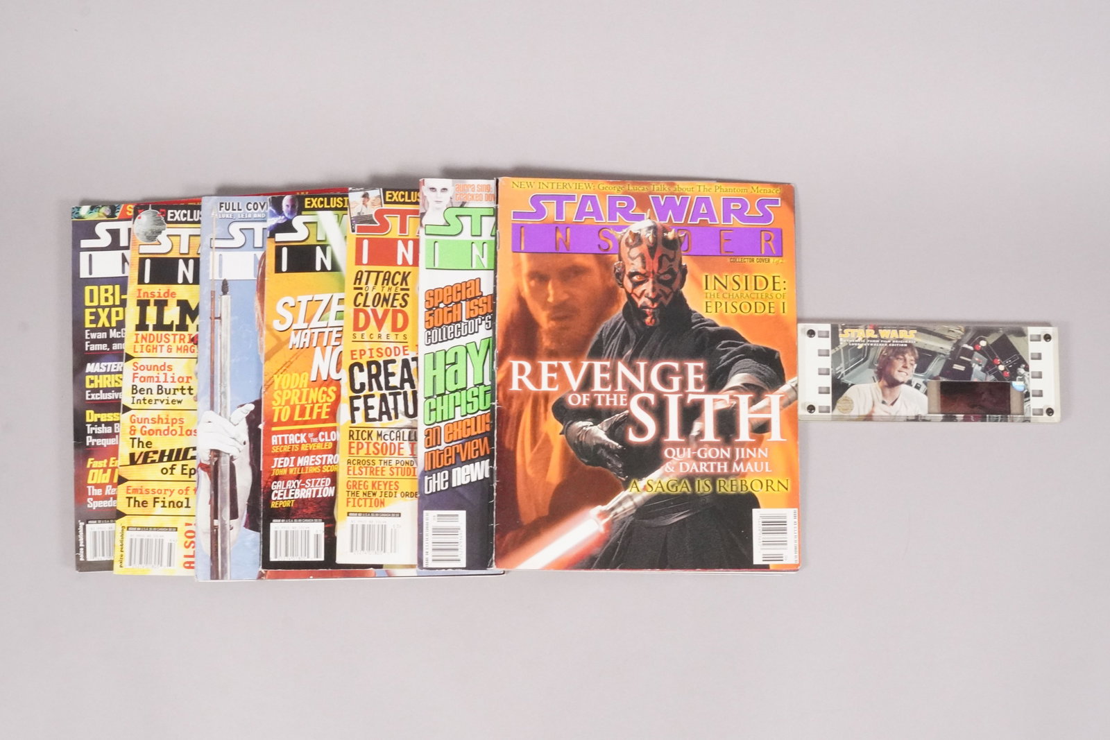Lots Star Wars magazines and movie cell: Lots Star Wars magazine and an original Star Wars movie cell, with serial numbered. Directly from the studio.