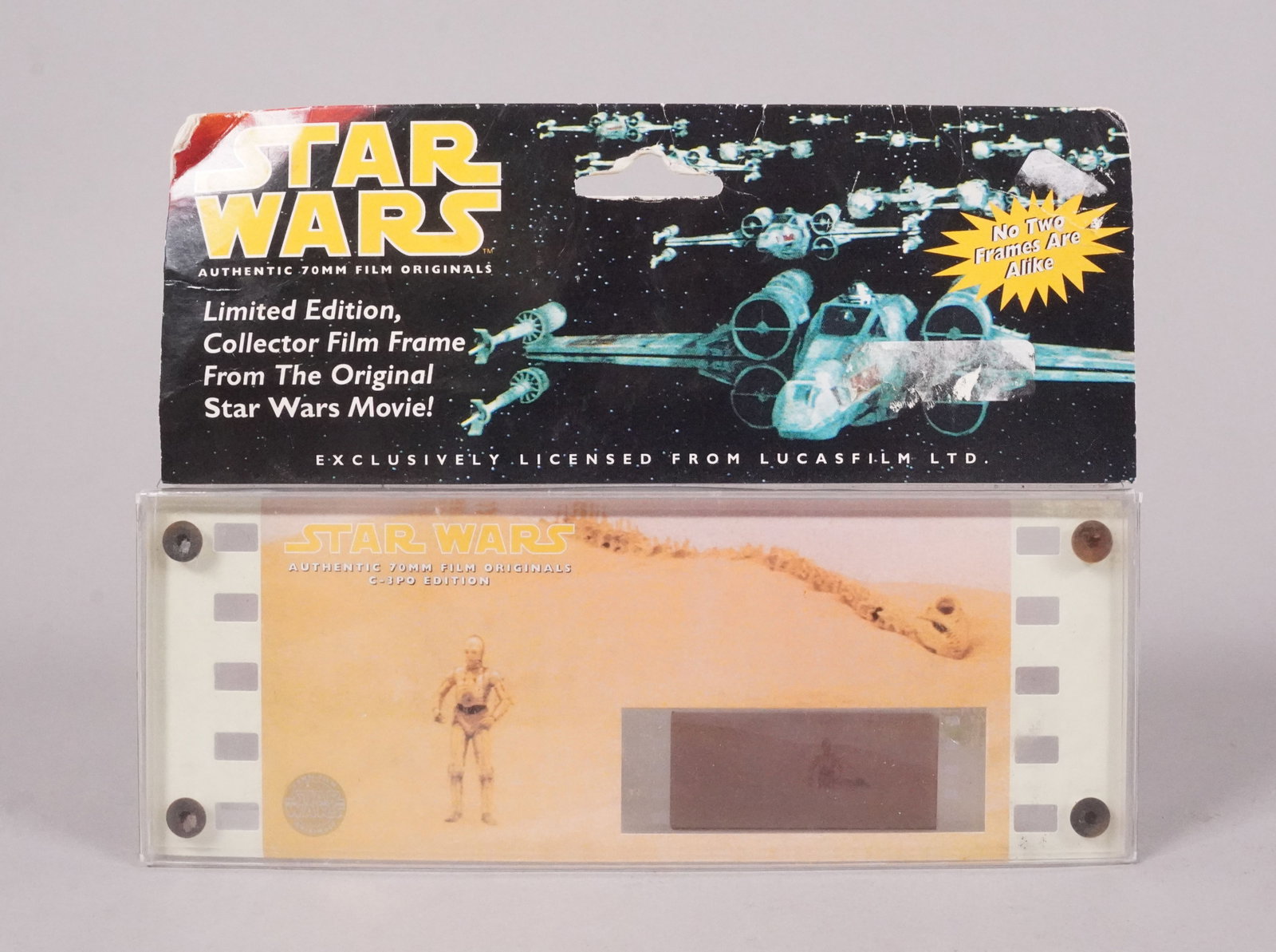 A rare Star Wars movie cell authentic: A rare Star Wars movie cell, authentic, and directly from the studio.